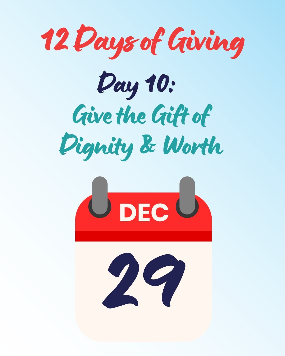 💙 Give the Gift of Dignity &amp; Worth 💙
At CORA, we believe every child and family deserves to be treated with #dignity and #respect.

Your support helps ensure children, young people, and families are met with care, compassion, and understanding&