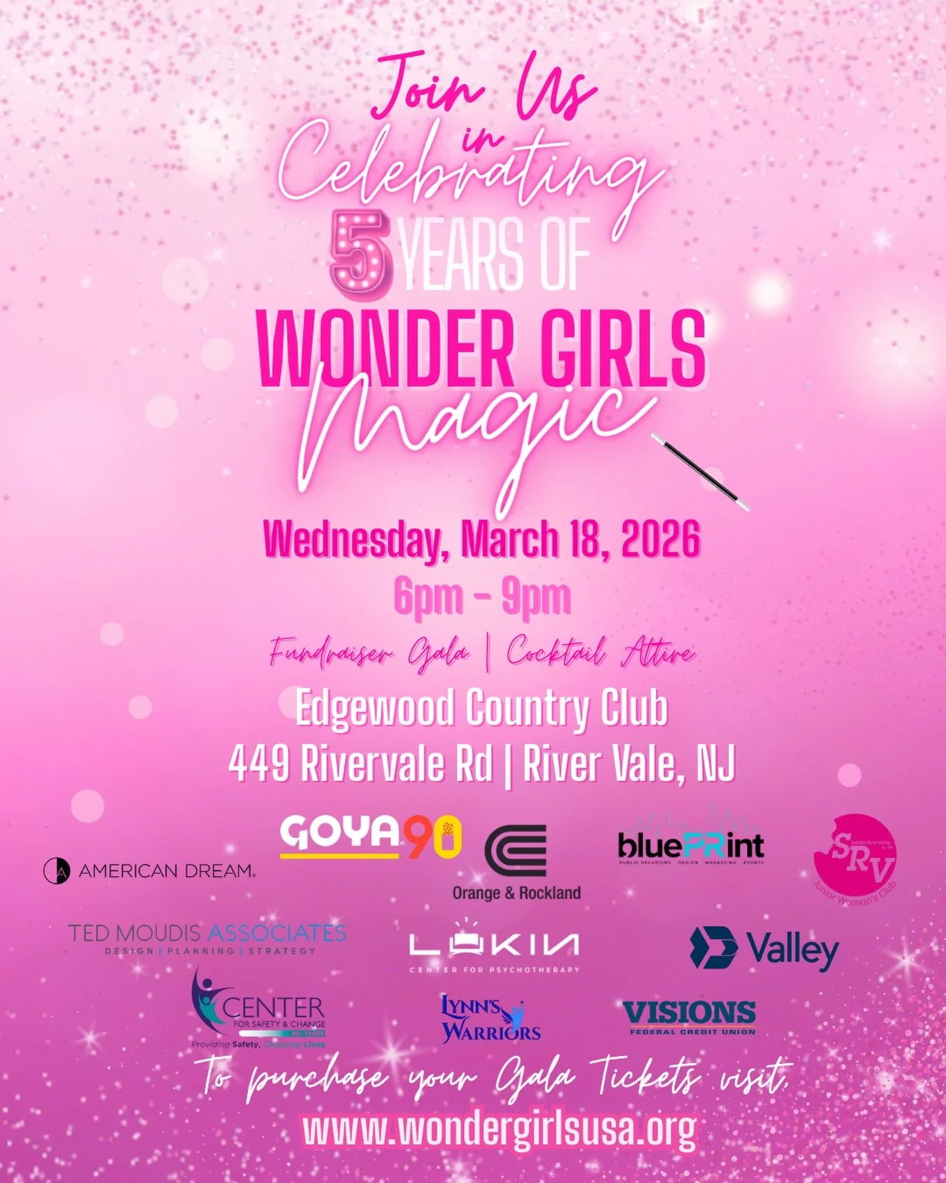 🎉 Don&rsquo;t miss our biggest party of the year! 🎉

Our 5th Annual WONDER GIRLS Gala is happening Wednesday, March 18 💖

✨ Early bird tickets are on sale now&mdash;grab yours before February 14 to get a special discount! ✨

All proceeds support e