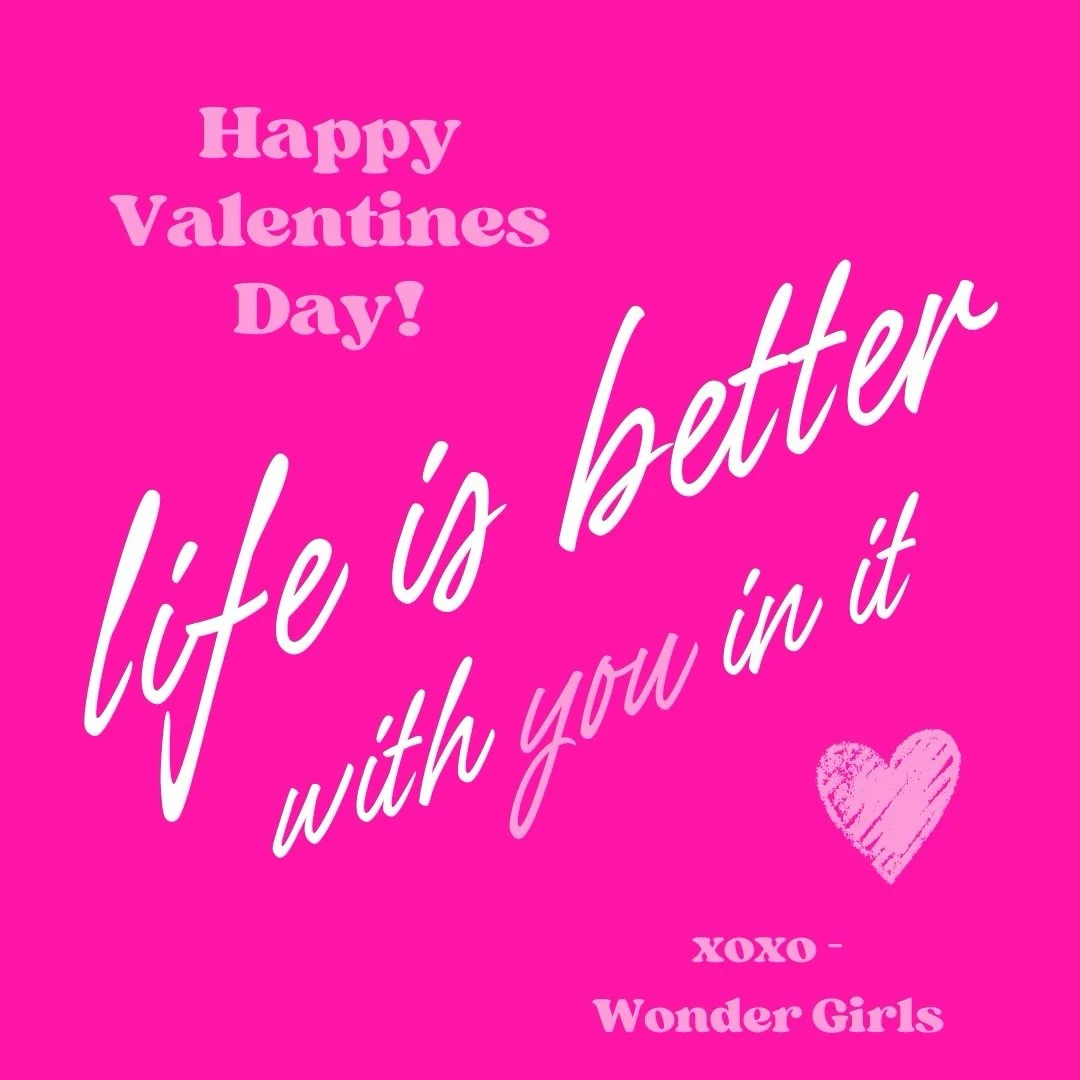 ❤️ Happy Valentine&rsquo;s Day to all our amazing Wonder Girls! ❤️ 

Today, we celebrate YOU and the incredible strength, passion, and potential you bring to the world. Remember, love starts from within! Embrace self-love and let your inner light shi