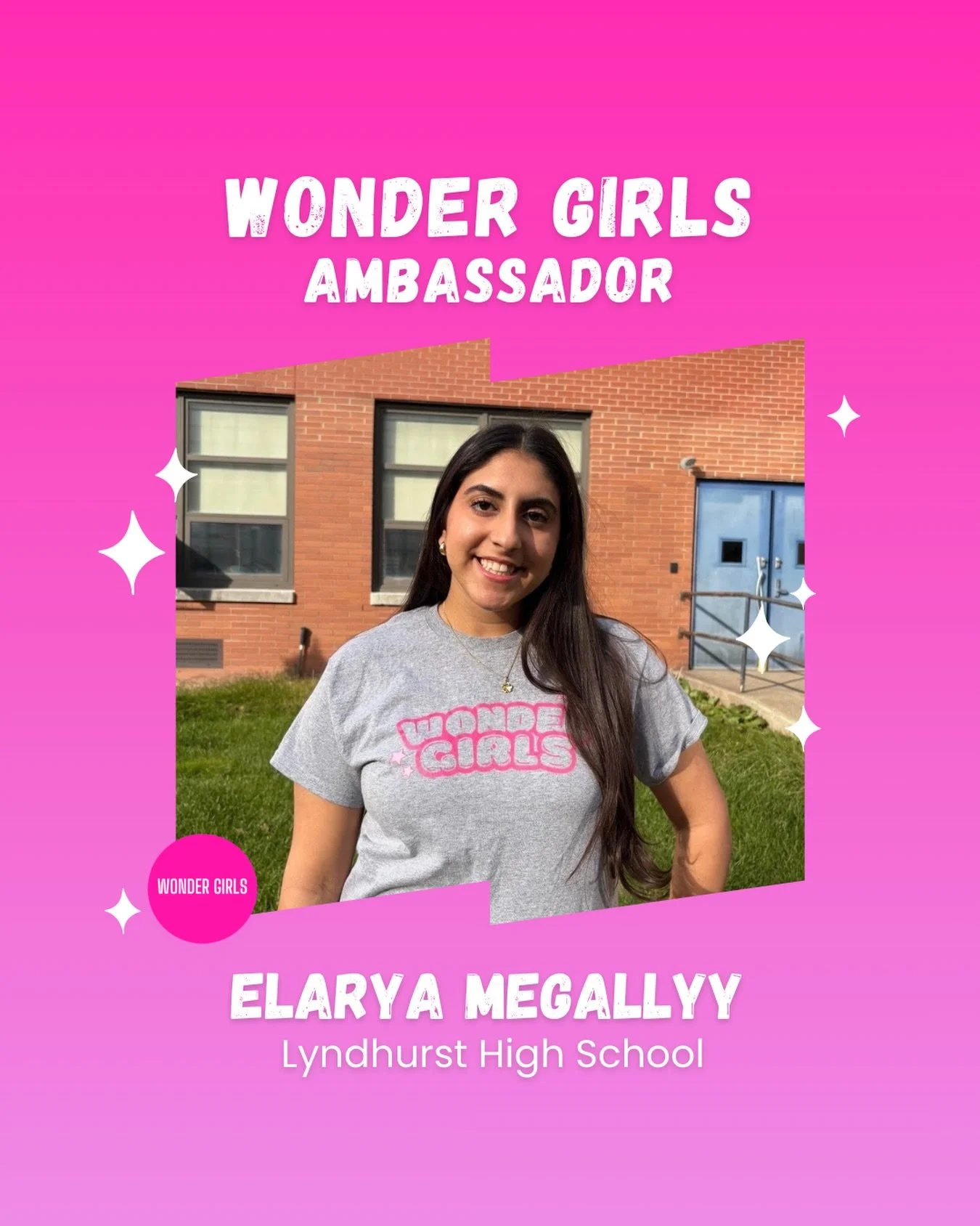 We&rsquo;re so excited to welcome Elarya Megally as one of our newest Wonder Girls Ambassadors! 💕🎉

Elarya is a driven junior at Lyndhurst High School who has been an active member of the Wonder Girls community for the past two years, participating