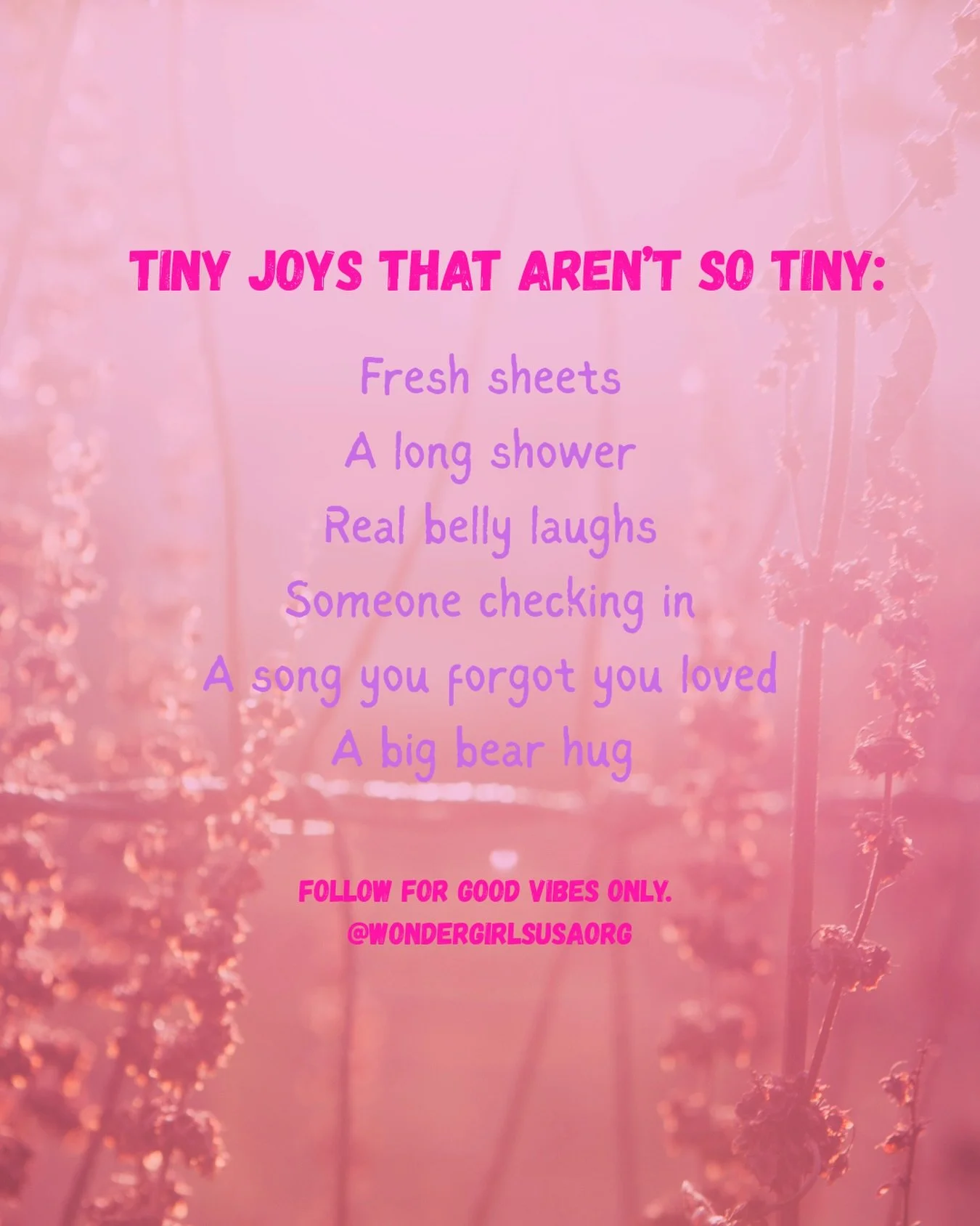 The little things? They&rsquo;re actually the big things ✨

The random laughs.
The car ride sing-alongs.
The hugs that last a few seconds longer than usual.

We don&rsquo;t always realize it in the moment, but these tiny pieces of happiness are what 