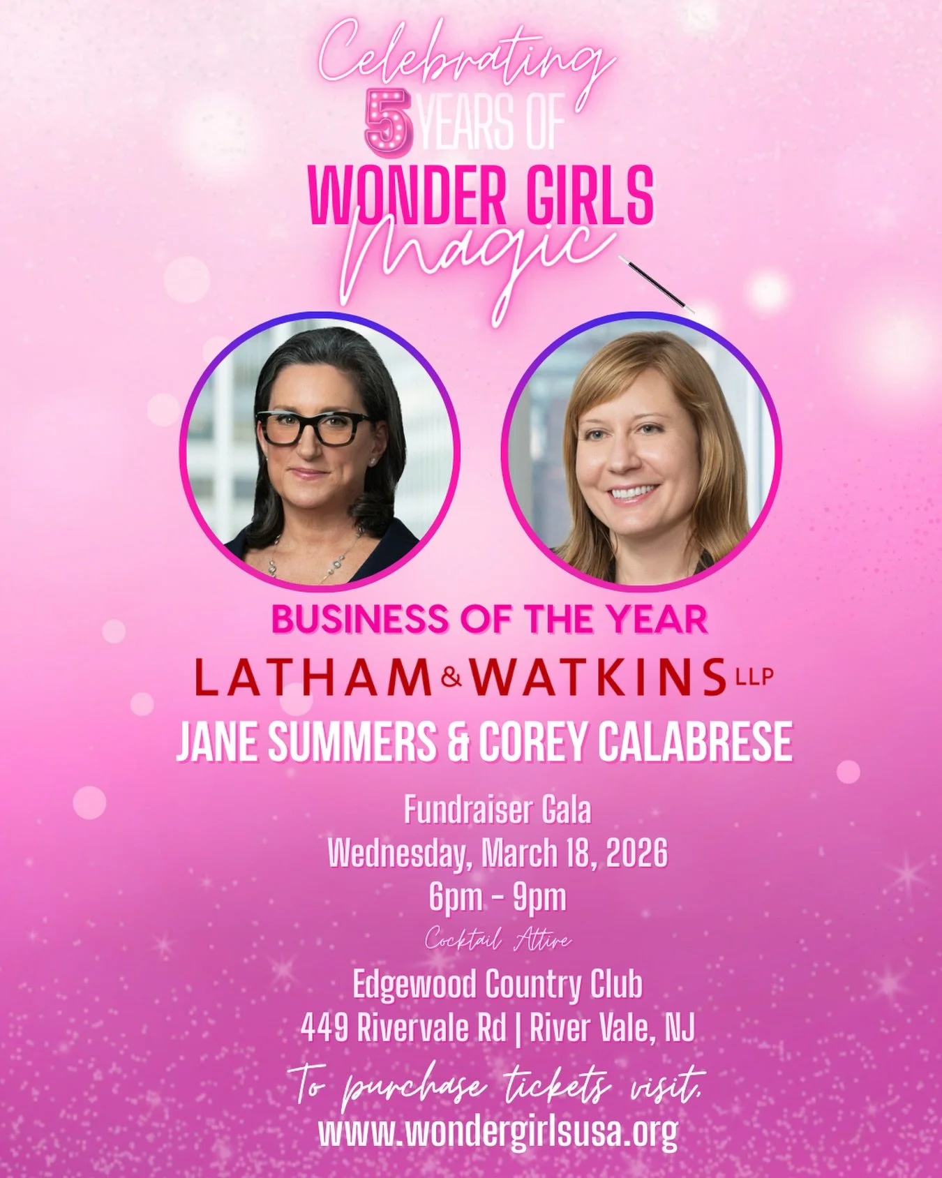 Join us in Honoring our 2026 Business of the Year! 💕
Join us on March 18th as we honor Latham &amp; Watkins with&nbsp;our&nbsp;Wonder Girls Business of the Year award&nbsp;for its incredible support of Wonder&nbsp;Girls programming in the East Ramap