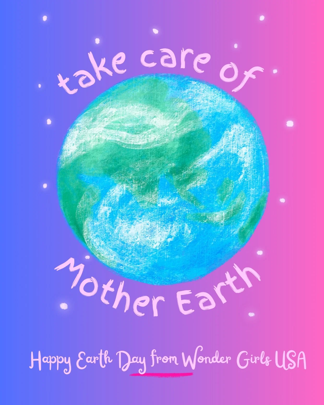 Happy Earth Day from all of us here at Wonder Girls! Living on our planet is such a privilege! Lets all do our part to make sure it stays beautiful for the next generation of girls to enjoy too. 💖✨🌸🌷🌎