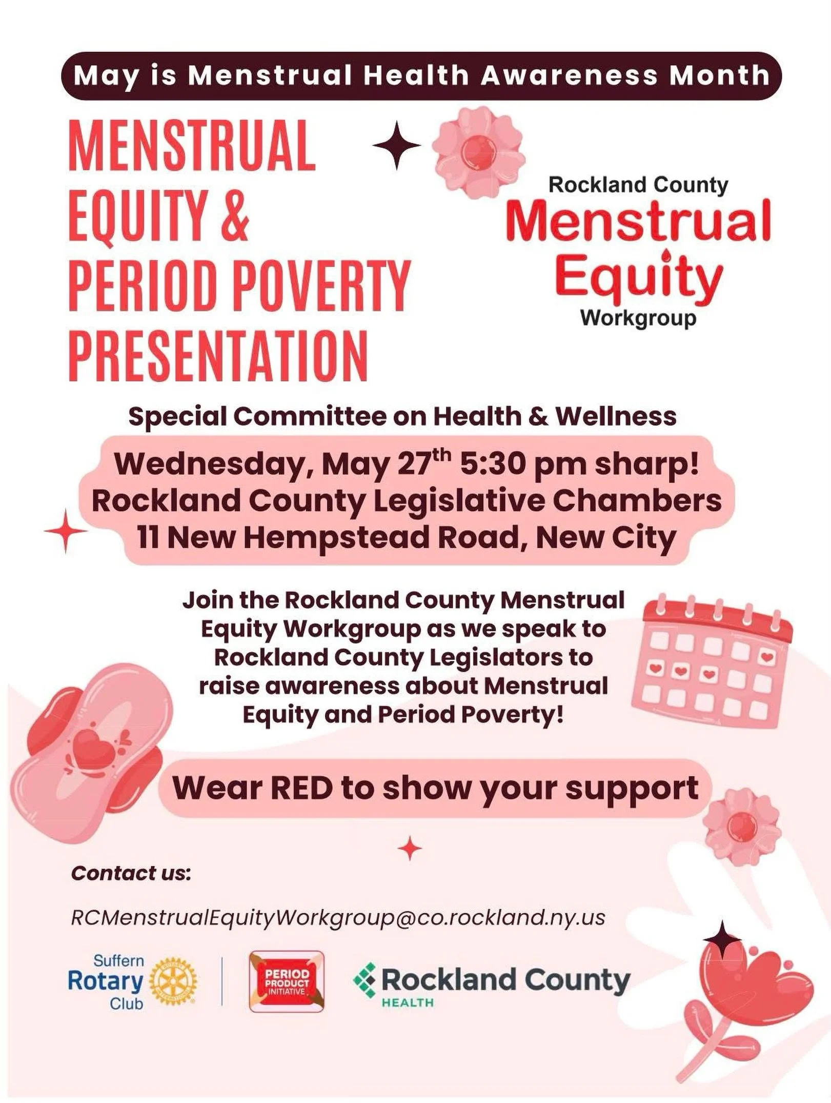 Join WONDER GIRLS and our community partners on Wednesday, May 27 at 5:30 p.m. for an important conversation focused on Menstrual Equity &amp; Period Poverty.

Together, we will raise awareness about the importance of menstrual health education, acce