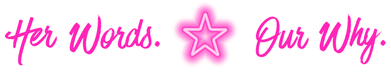 Neon pink text saying 'hey kids, see you' flanking a glowing pink star in the center.