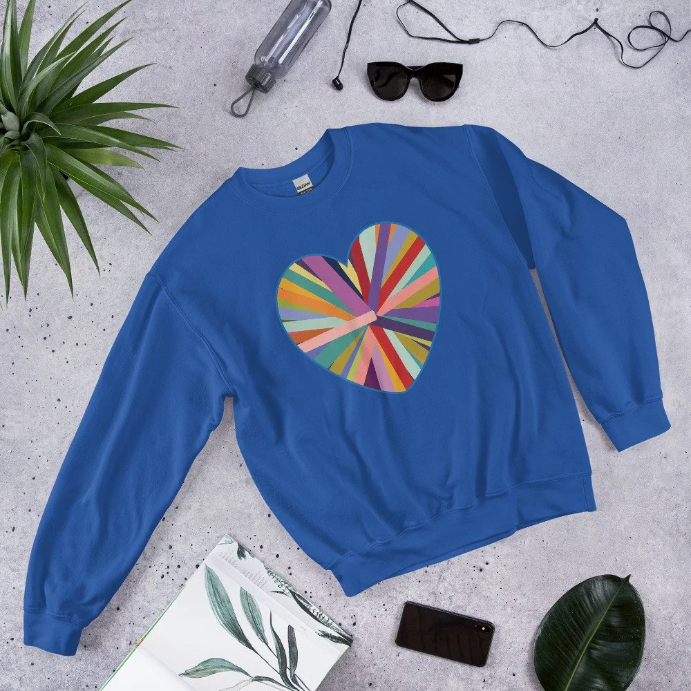 Exploding Heart Unisex Sweatshirt