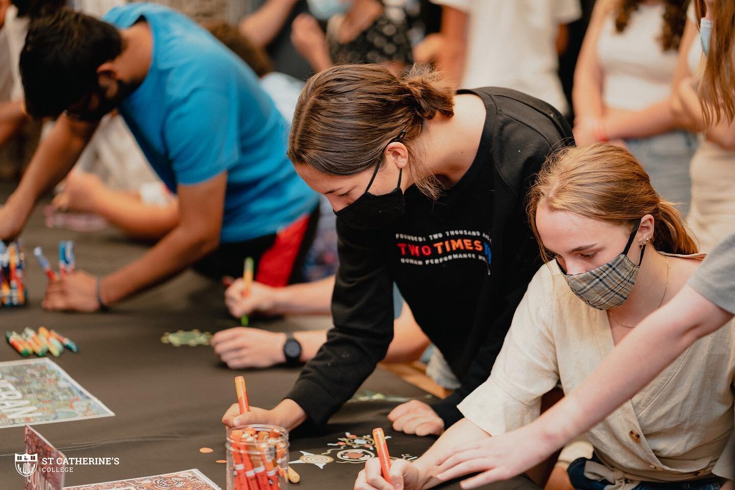 Last week, we held a Cultural Immersion night as part of the O&rsquo;Week activities. All residents were invited to add their family trees to a massive, shared canvas. Residents also made Aboriginal-flag-designed bracelets from beads and cotton. The 