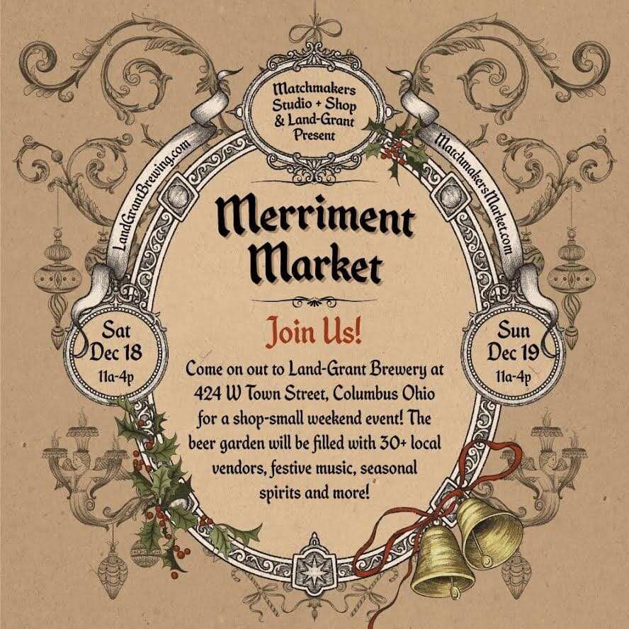 We'll be at the Merriment Market at @landgrantbrewing on Sun. Dec 19 from 11-4! Bundle up, come grab a beer and get that last minute shopping in. Looking forward to it!

#crafthotsauce #craftbeer #whatelsedoyouneed