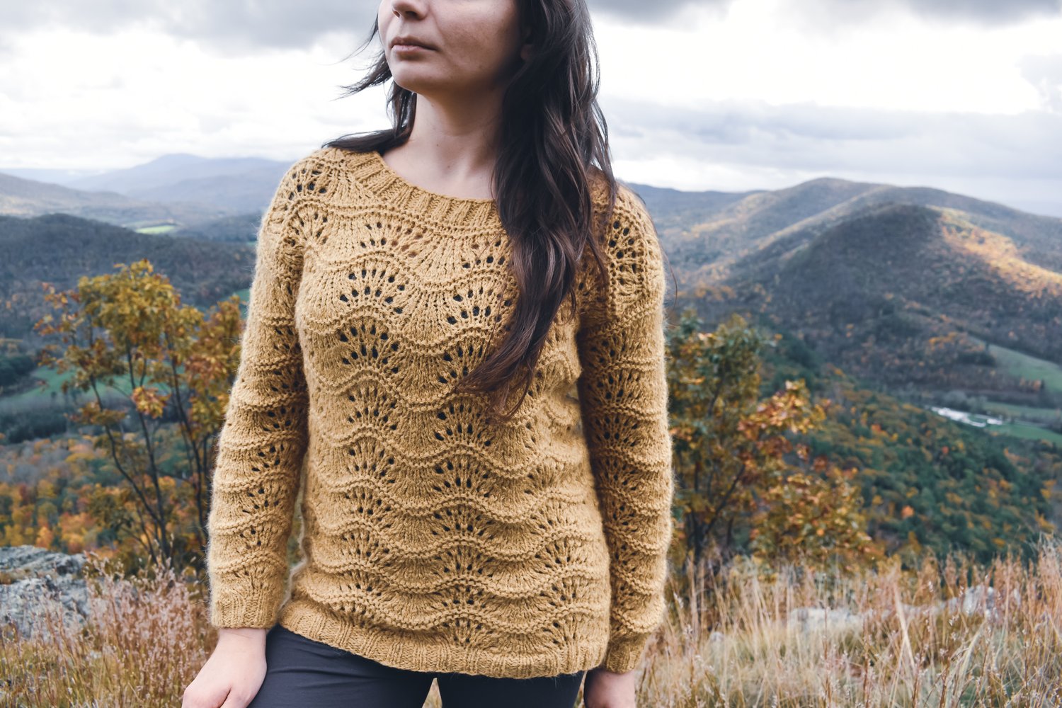 Serenade Sweater PDF - Fan Stitch Pointelle Pullover Knit Pattern —  WildernestKnits