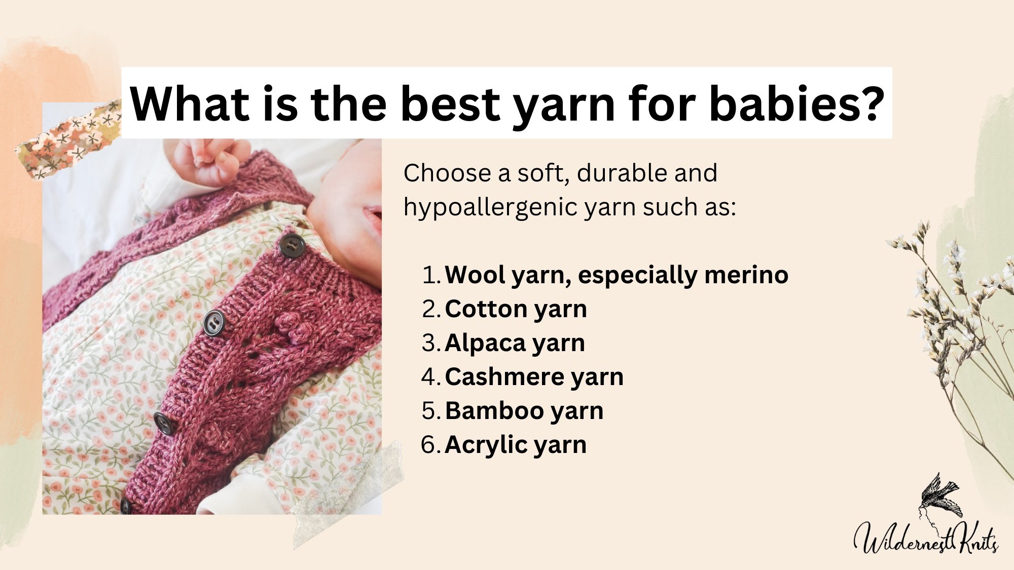 What yarns are suitable for <span>Babies</span>? - The Knit with attitude  Blog – Knit With Attitude