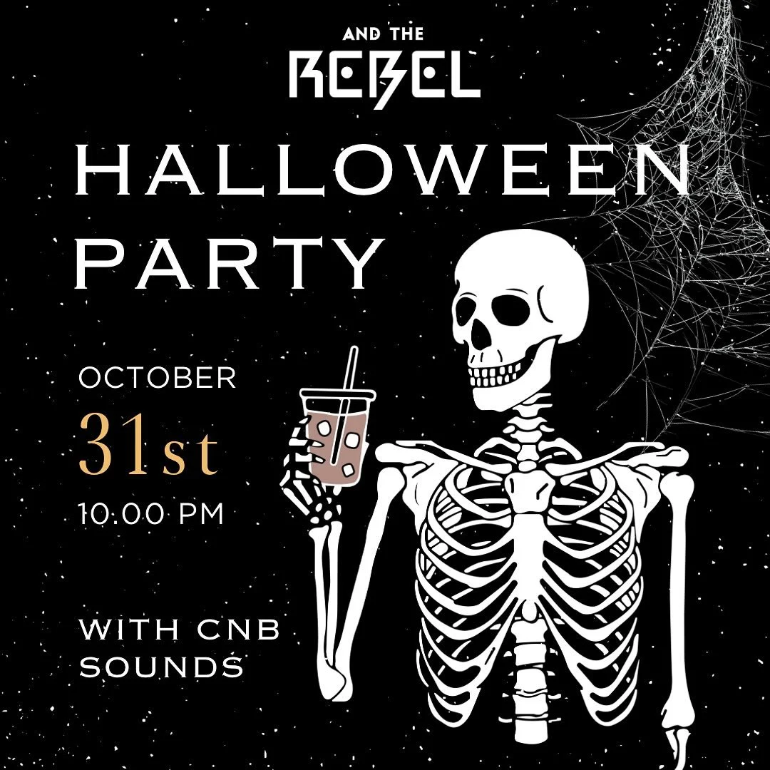 Kicking off Rebel season with the annual Halloween house party 👻

⚡️ Friday 31st of October
⚡️ @cnbsounds on the decks 10pm-1:30am
⚡️ drink specials 
⚡️ dress up for free entry