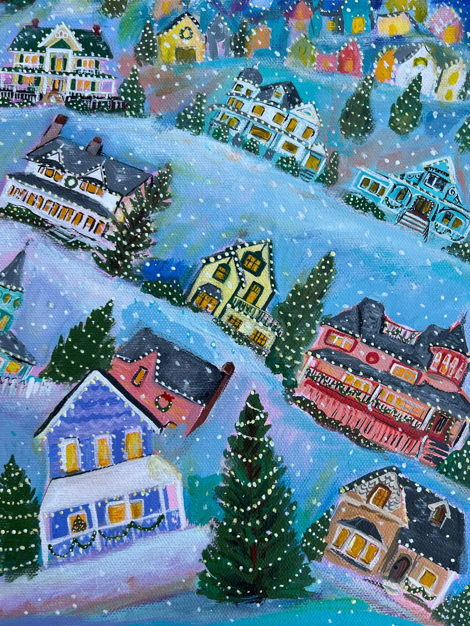 print-of-the-2022-holiday-painting-northern-lights-sara-strong-glupker
