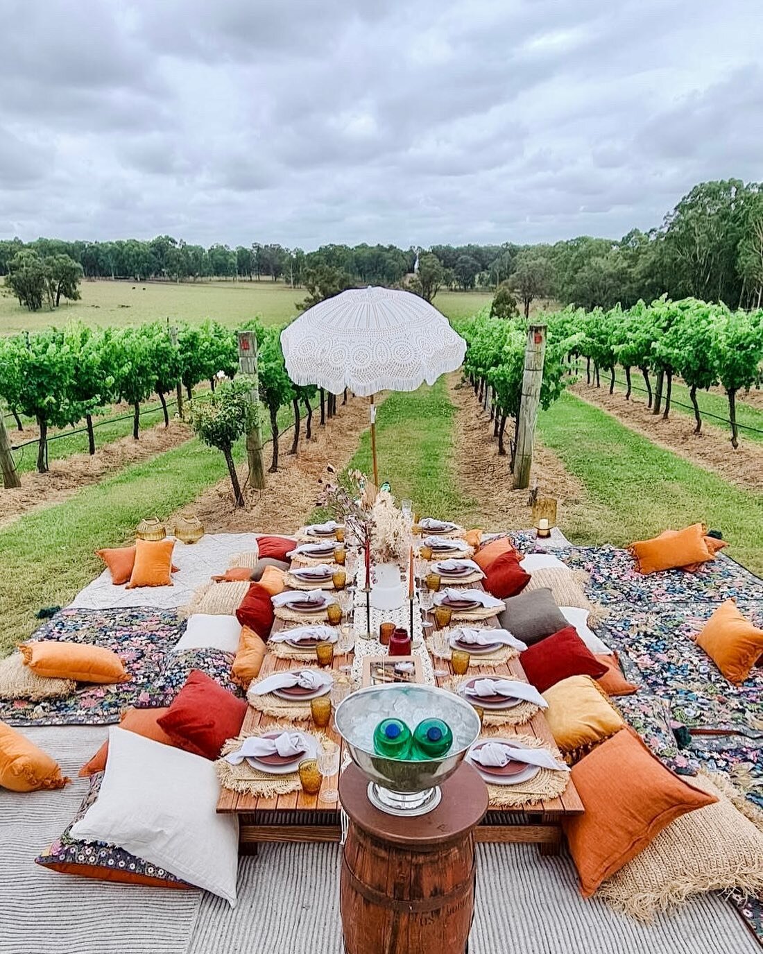 Time to wine down with La Boheme at the incomparable @irongateestatewines. Iron Gate is a fabulous vineyard for a luxury picnic because they have locations for all weather, not to mention some of the best wine in the business. Don&rsquo;t hesitate to