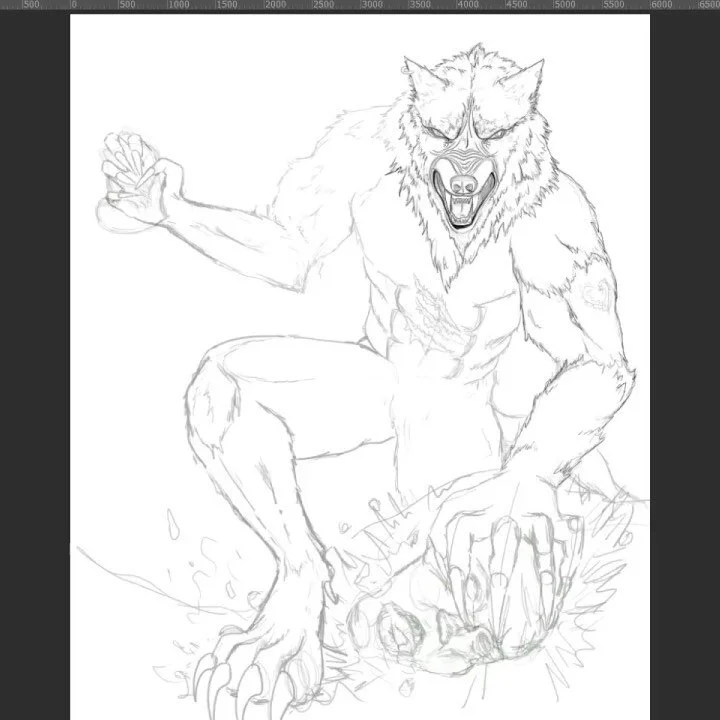 Time lapse of a werewolf sketch Im working on 👀
The cute heart in the hand is a place holder for now... or foreshadowing for valentines day lmao
&bull;
&bull;
&bull;
#sketch #digitalart #werewolf #outline #timelapse