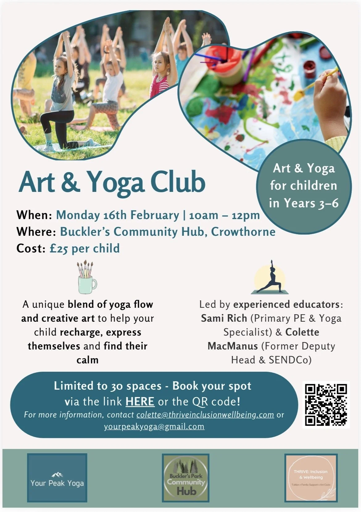 February Art and Yoga Club