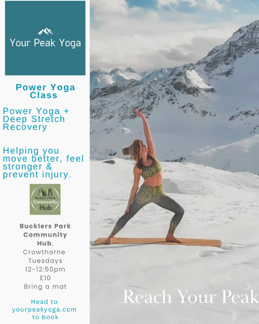 Your Peak Yoga Class at Buckler's Park Community Hub - Tuesdays at 12pm
