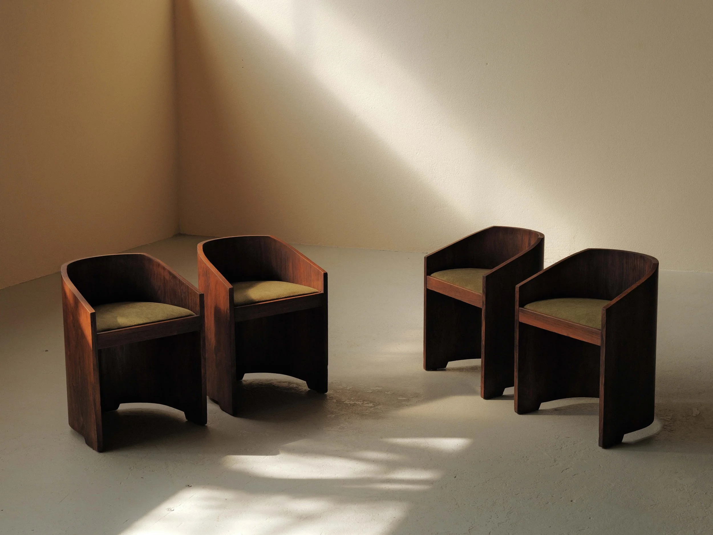 Suite de 4 fauteuils Art Déco, vers 1930