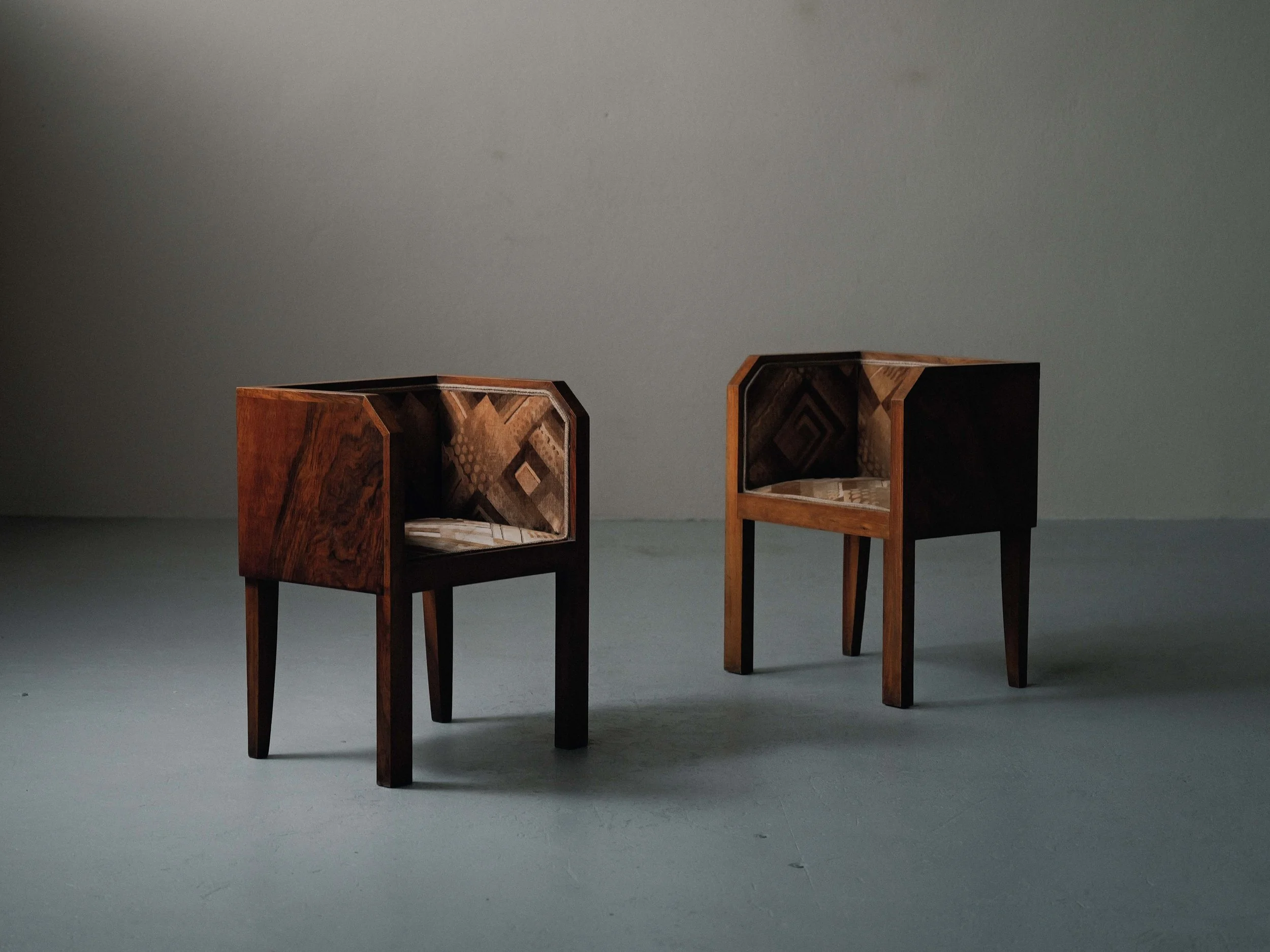 🔴 Paire de fauteuils, Art Déco – Travail français, vers 1930