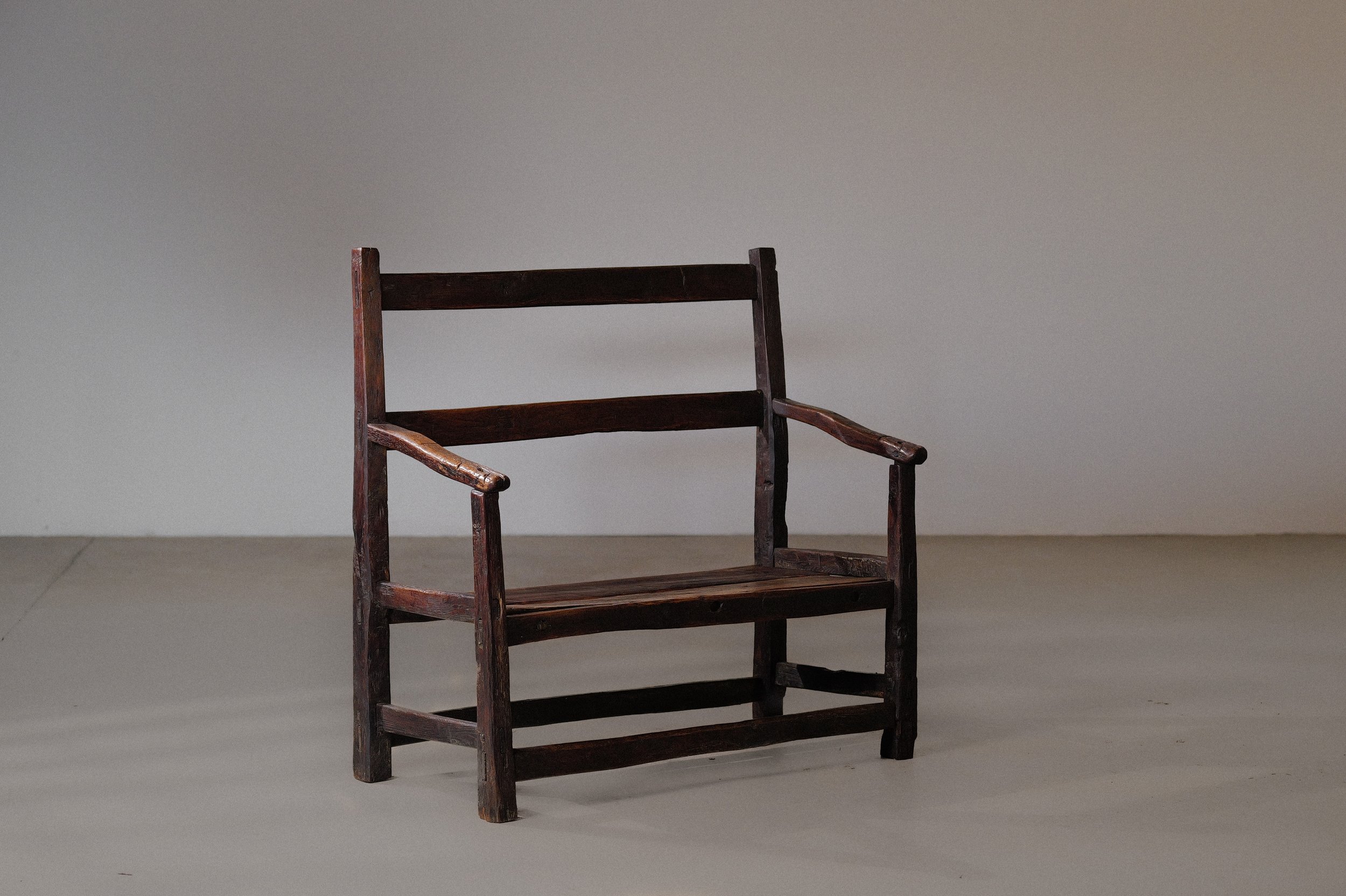 🔴 Banc de ferme, art-populaire, Ariège, XIXème siècle