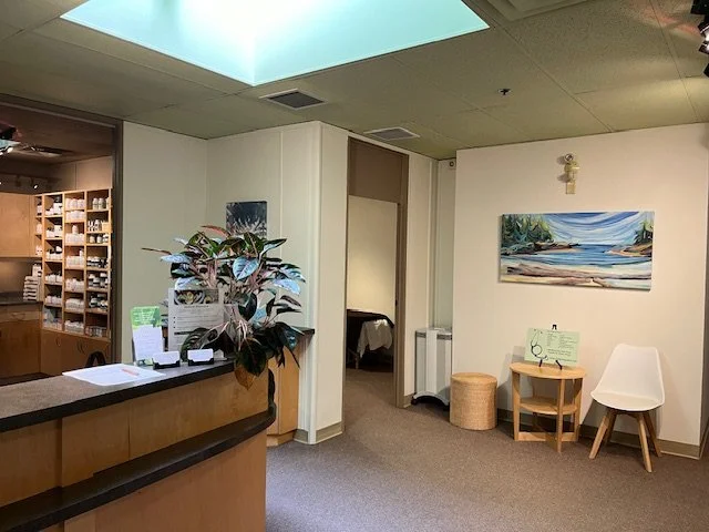 Interior of Circle Integrative Wellness clinic in Victoria, BC