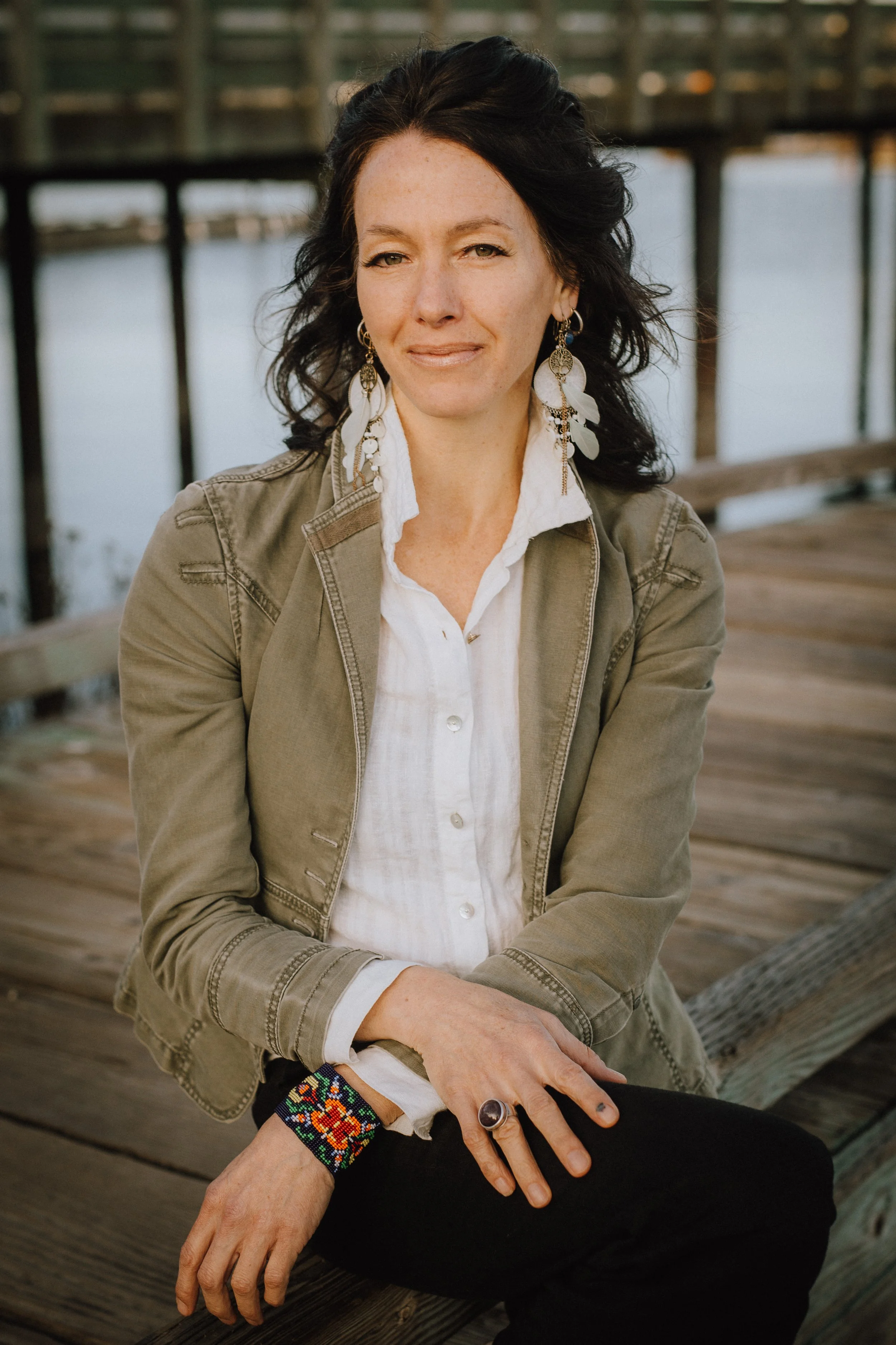 Portrait of Nathalia Gagnon, Registered Canadian Art Therapist and Somatic Psychotherapist, at Circle Integrative Wellness in Victoria, BC