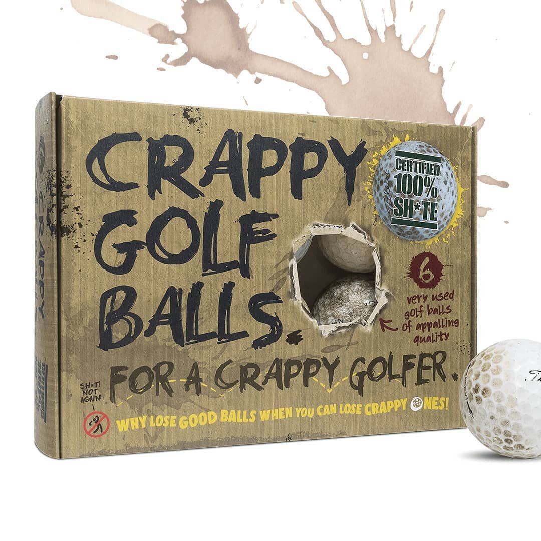 It's not everyday that I'm asked to make a design look as rubbish as possible, but that's what was needed for this fun project. The client loved it and it's selling well on Amazon UK. #packagingdesign #golfgifts #amazonfbaseller #graphicdesign #crapp