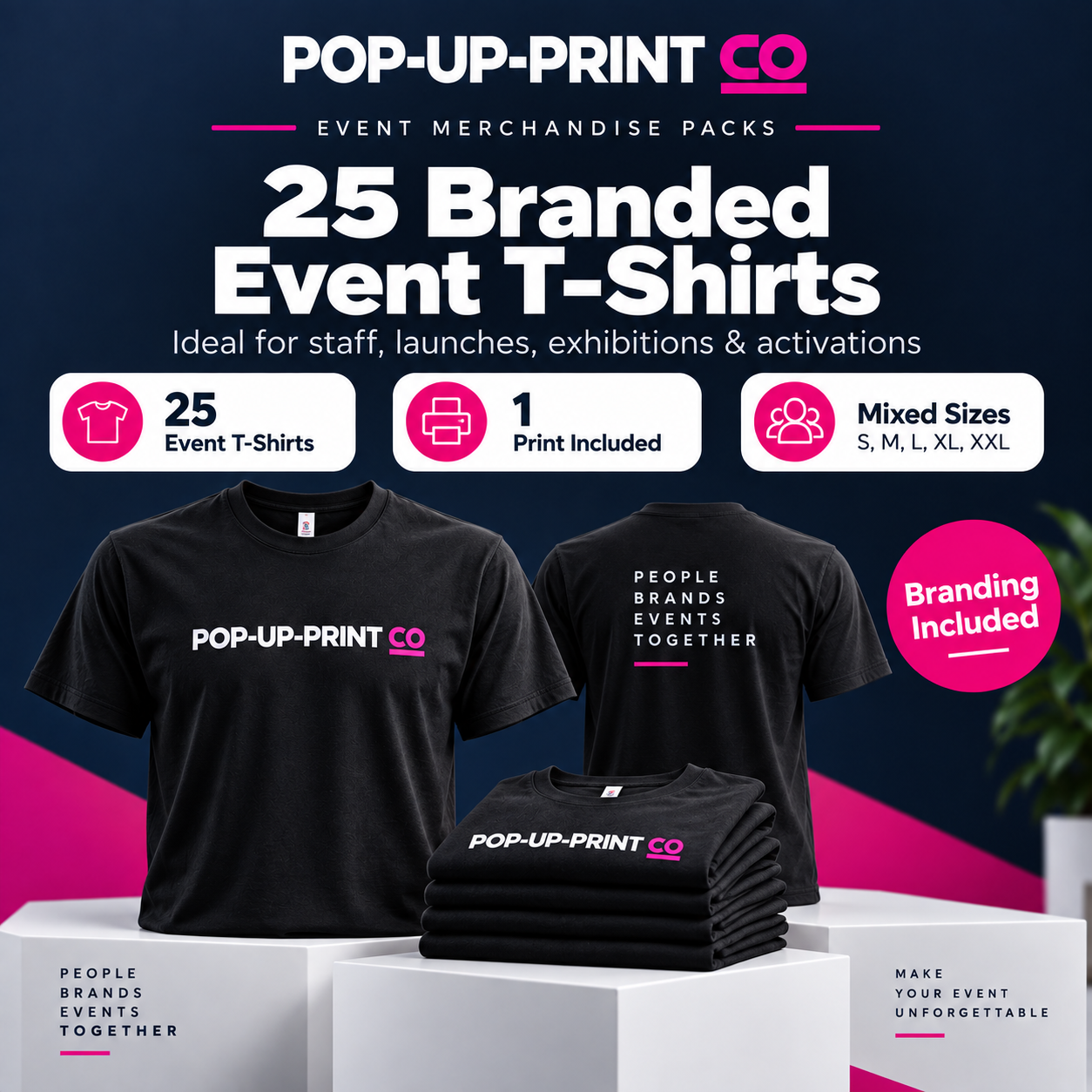 25 Branded Event T-Shirts