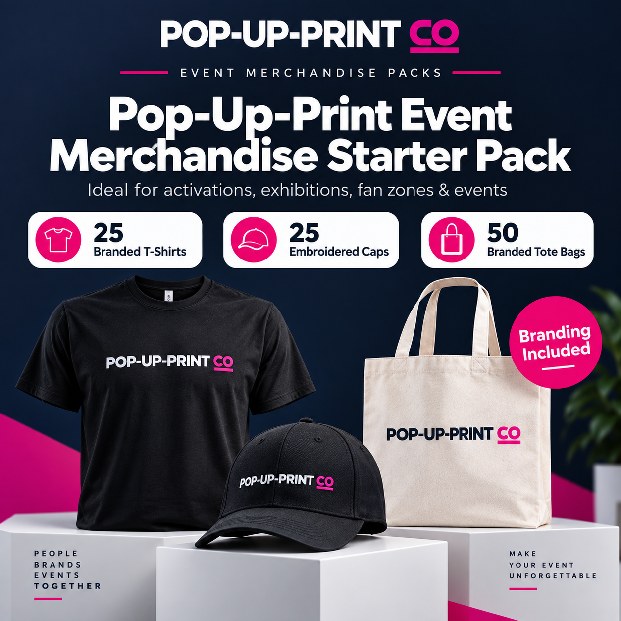Pop-Up-Print Event Merchandise Starter Pack