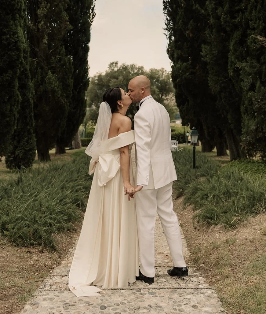 Foto van Linderozis de trouwdag Stephanie en Tom