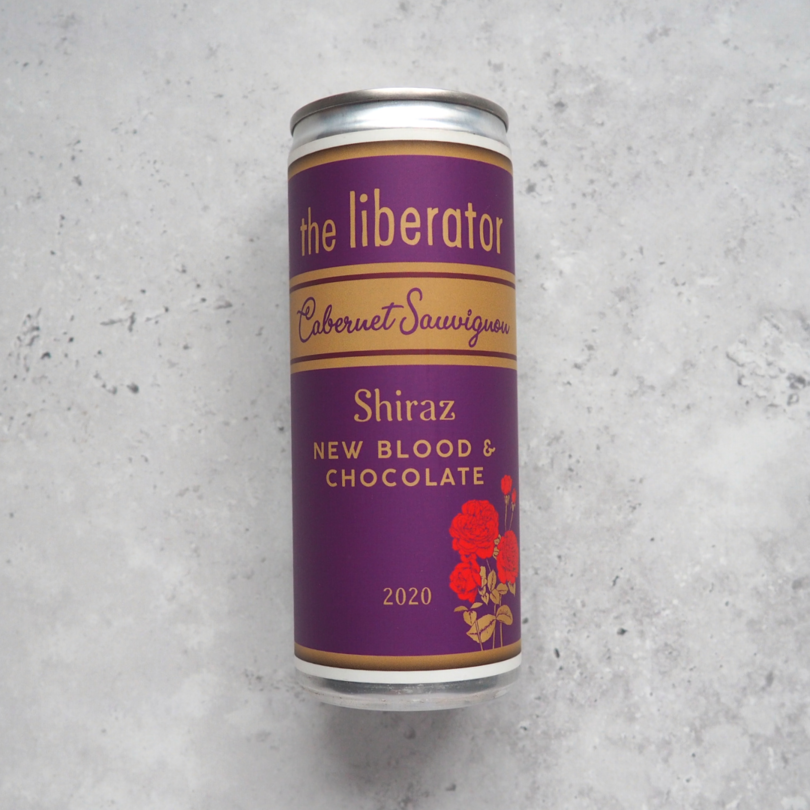 The Liberator New Blood and Chocolate Shiraz Canned Red Wine 