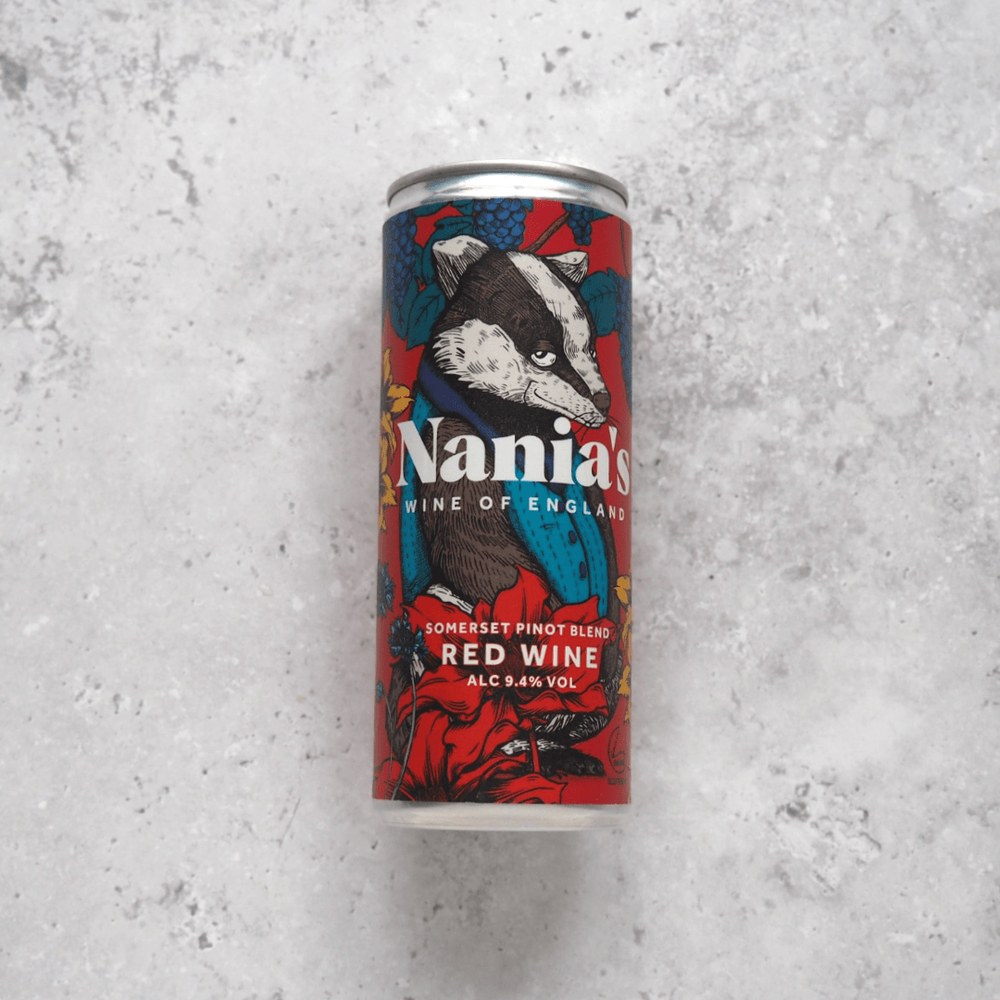 Nania's Vineyard English Red Canned Wine