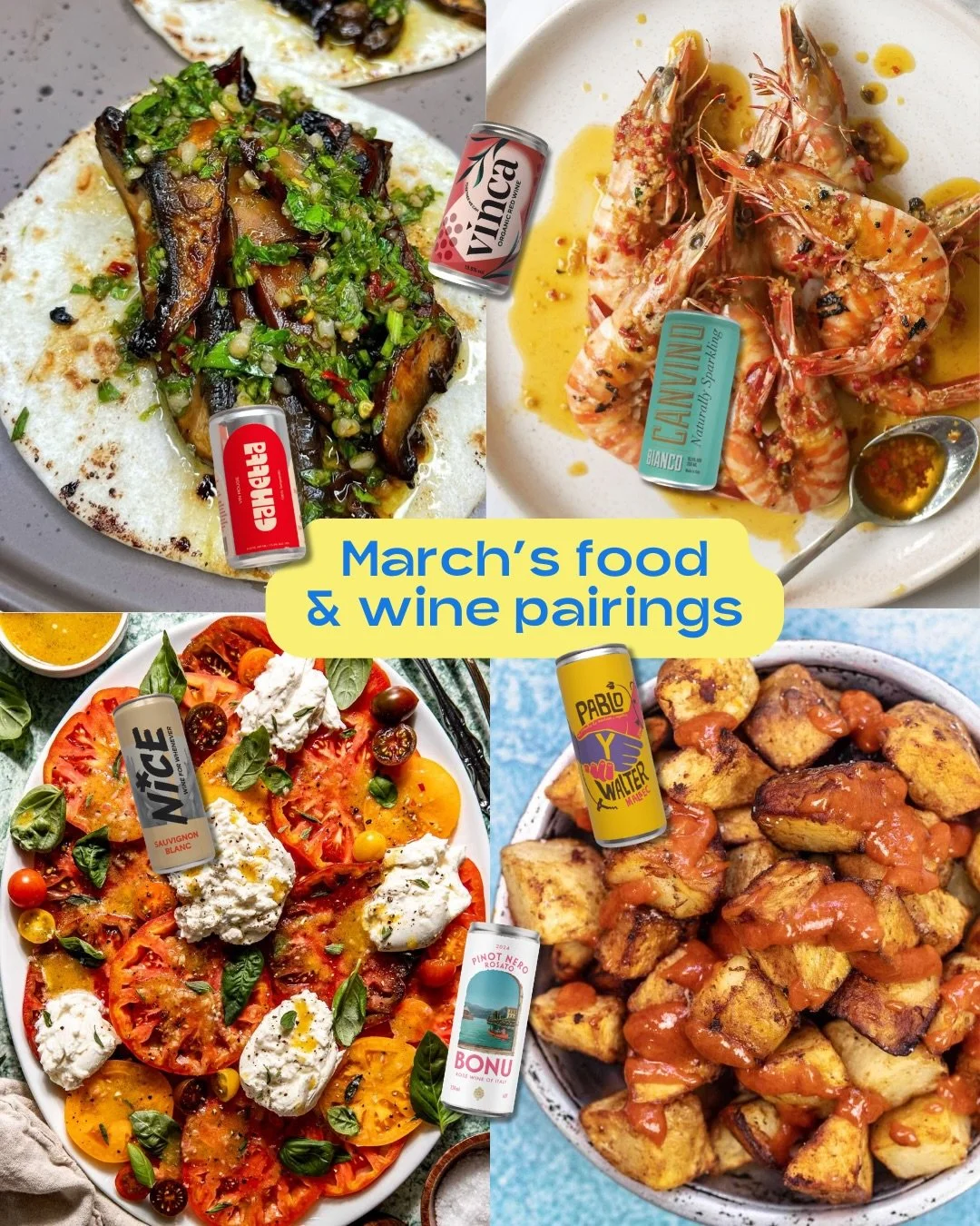 March&rsquo;s Vinito box = food and wine pairings that feel fresh, seasonal and very achievable 🍷🌱

Think lighter plates, spring flavours and the kind of food you actually want to cook (or order).

Here&rsquo;s how we&rsquo;re pairing them:

Canvin