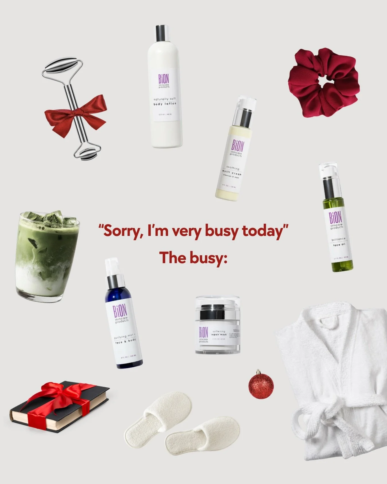 Jouluna riitt&auml;&auml; kaikenlaista muistettavaa ja teht&auml;v&auml;&auml;.
Mutta t&auml;rkeint&auml; on muistaa my&ouml;s itse&auml;&auml;n: l&auml;mmin kylpytakki, rauhallinen hetki ja laadukasta ihonhoitoa, joka saa olon tuntumaan hyv&auml;lt&