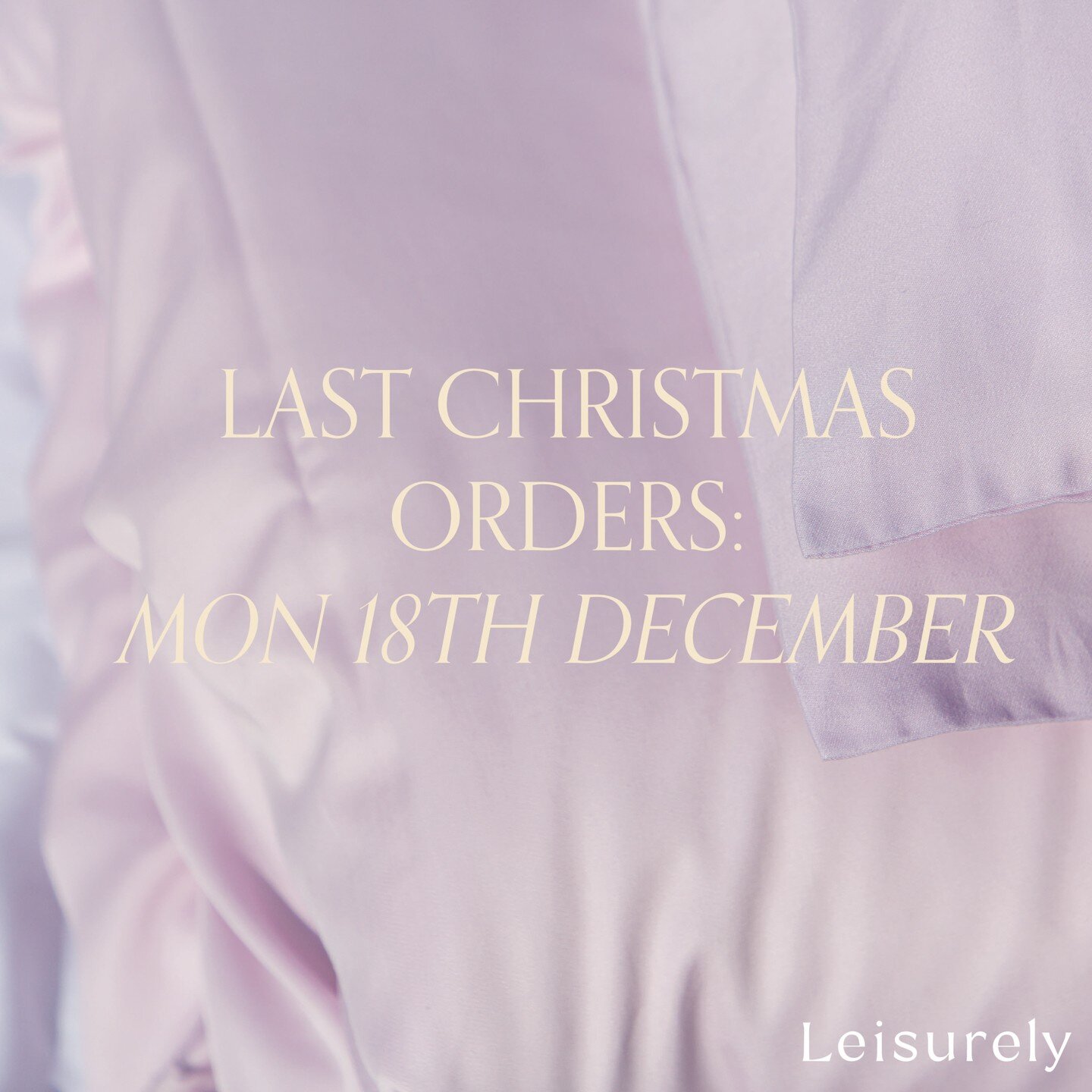 Because all we really want is a really good night's sleep...

Our last order date before Christmas is Monday 18th December - whether you're shopping for your loved ones or for yourself... 😉 Head to the link in bio to choose yours and get 10% off you