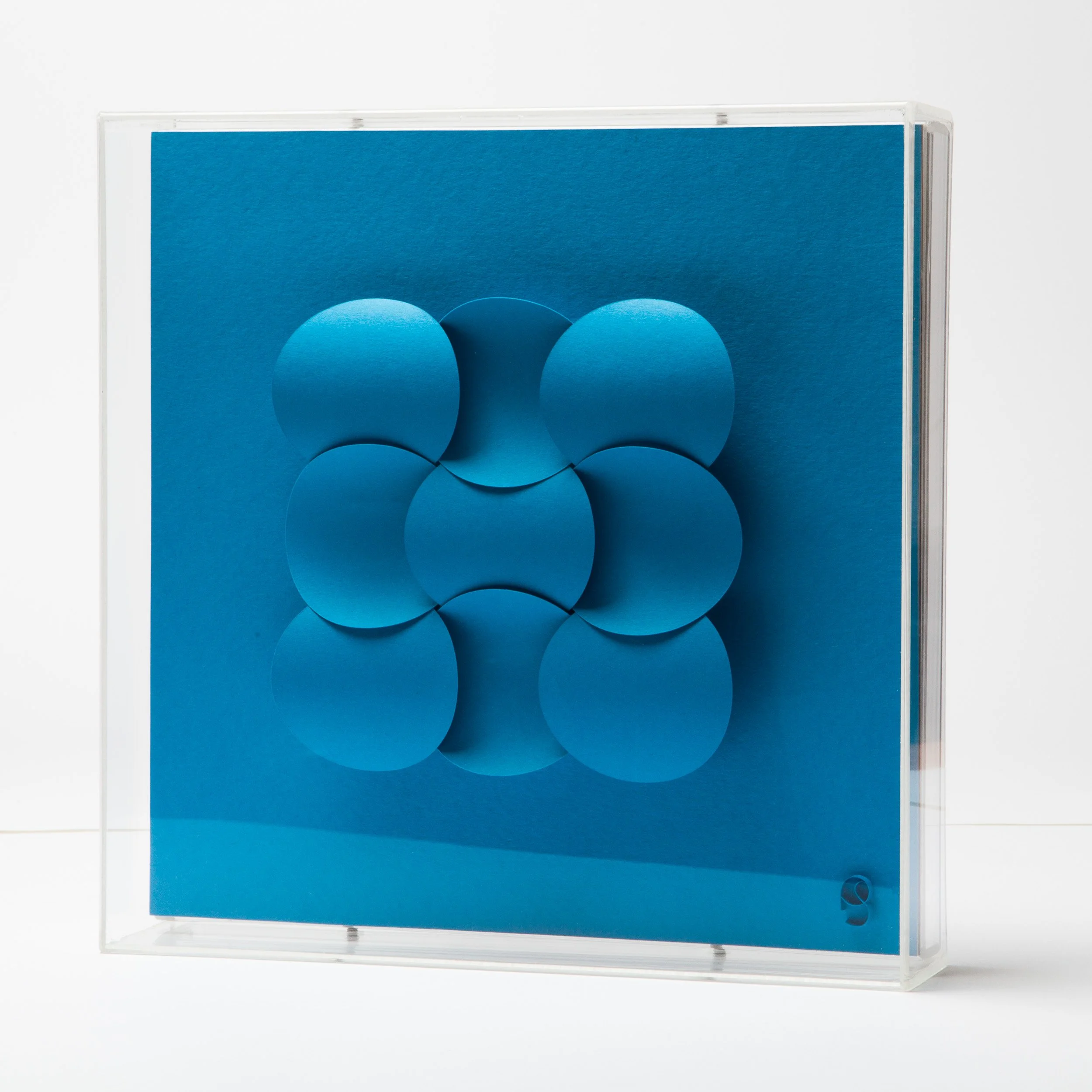 Geomorph 33 Deep Blue (original sculpture) — Paul Spencer Art