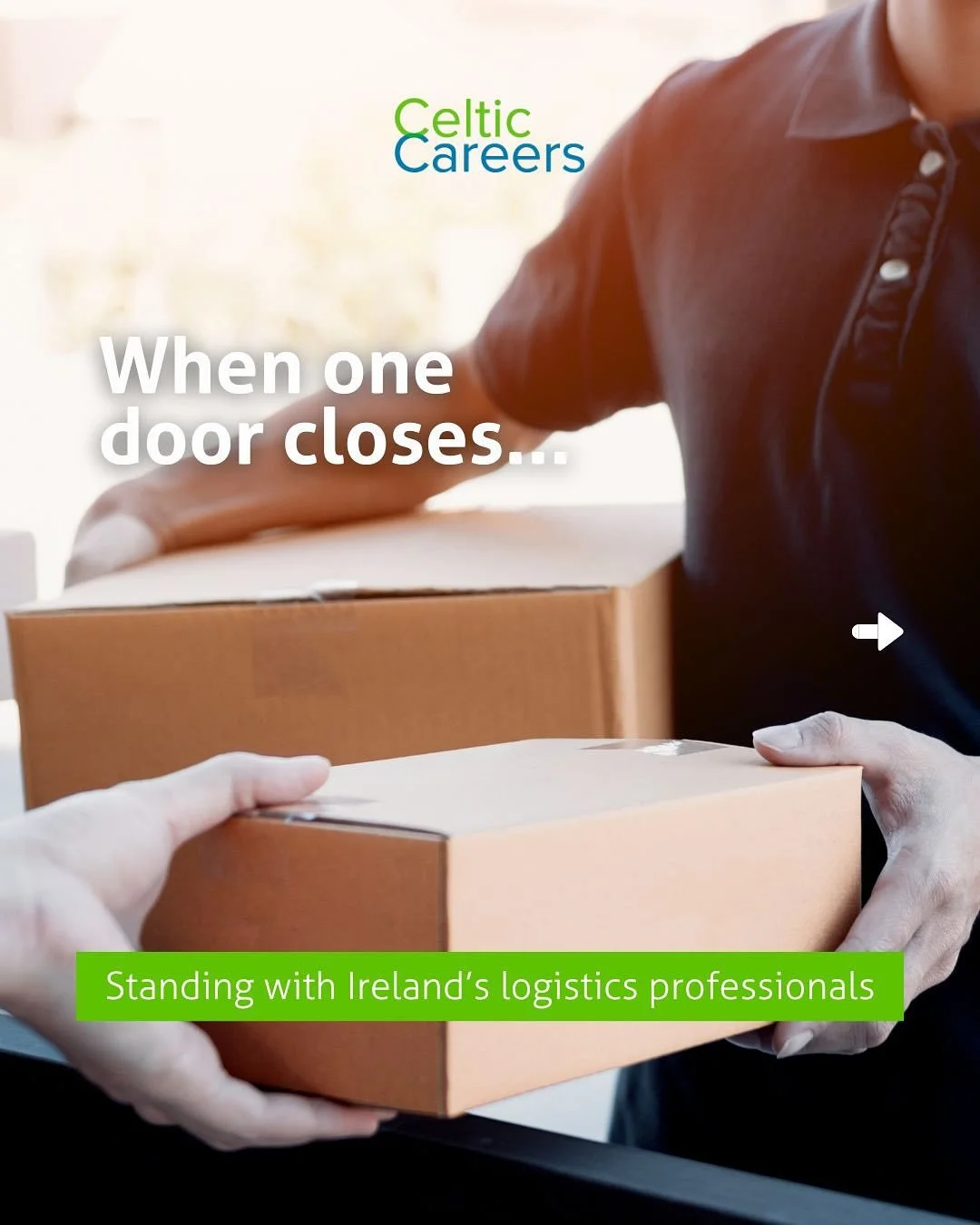 The 📣 news of Fastway Couriers entering receivership yesterday has left 1,100 people and their families facing uncertainty. We 💚 stand with the incredible teams affected. 

Your logistics experience is valuable, and Celtic Careers is ready to help 