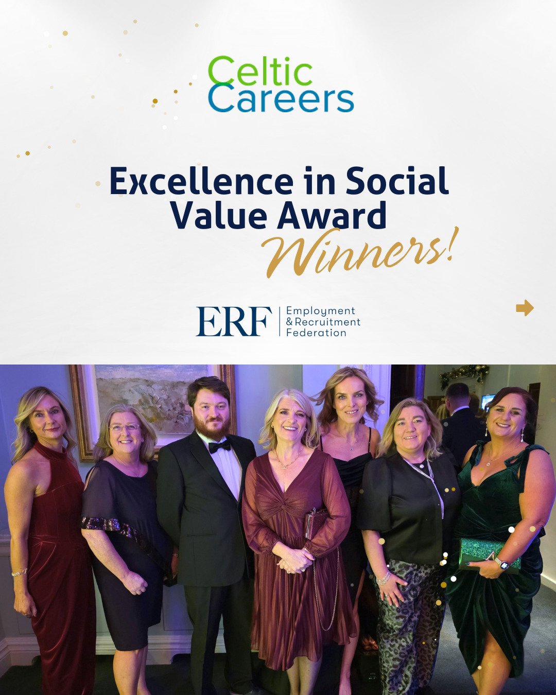 We are honoured to share that we've been 🏆 awarded the Excellence in Social Value Award by the @erfireland!

This win recognises our efforts in supporting 🤝 refugees as they begin their careers in 🇮🇪 Ireland. We're helping to build a more inclusi