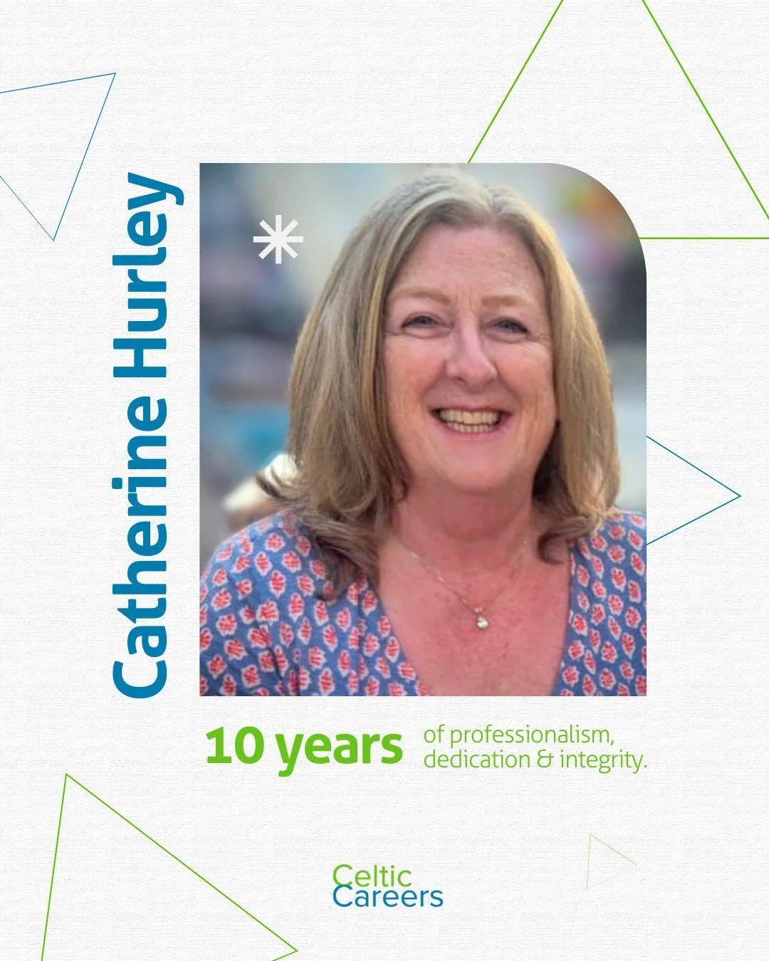 Time flies when we&rsquo;re in great company. We&rsquo;re celebrating 🎉 Catherine Hurley&rsquo;s 10th anniversary with the Celtic Careers family!

Thank you, Catherine, for your dedication, expertise, and the positive impact you bring every day. We&