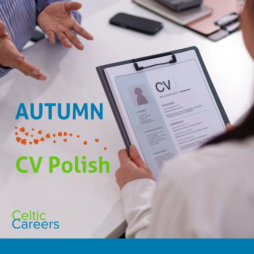As we approach the autumn recruitment push, now is the ideal time to give your CV a professional polish.

A standout resume 📄 clearly highlights measurable achievements, specialised skills, and recent career progression rather than just listing dail