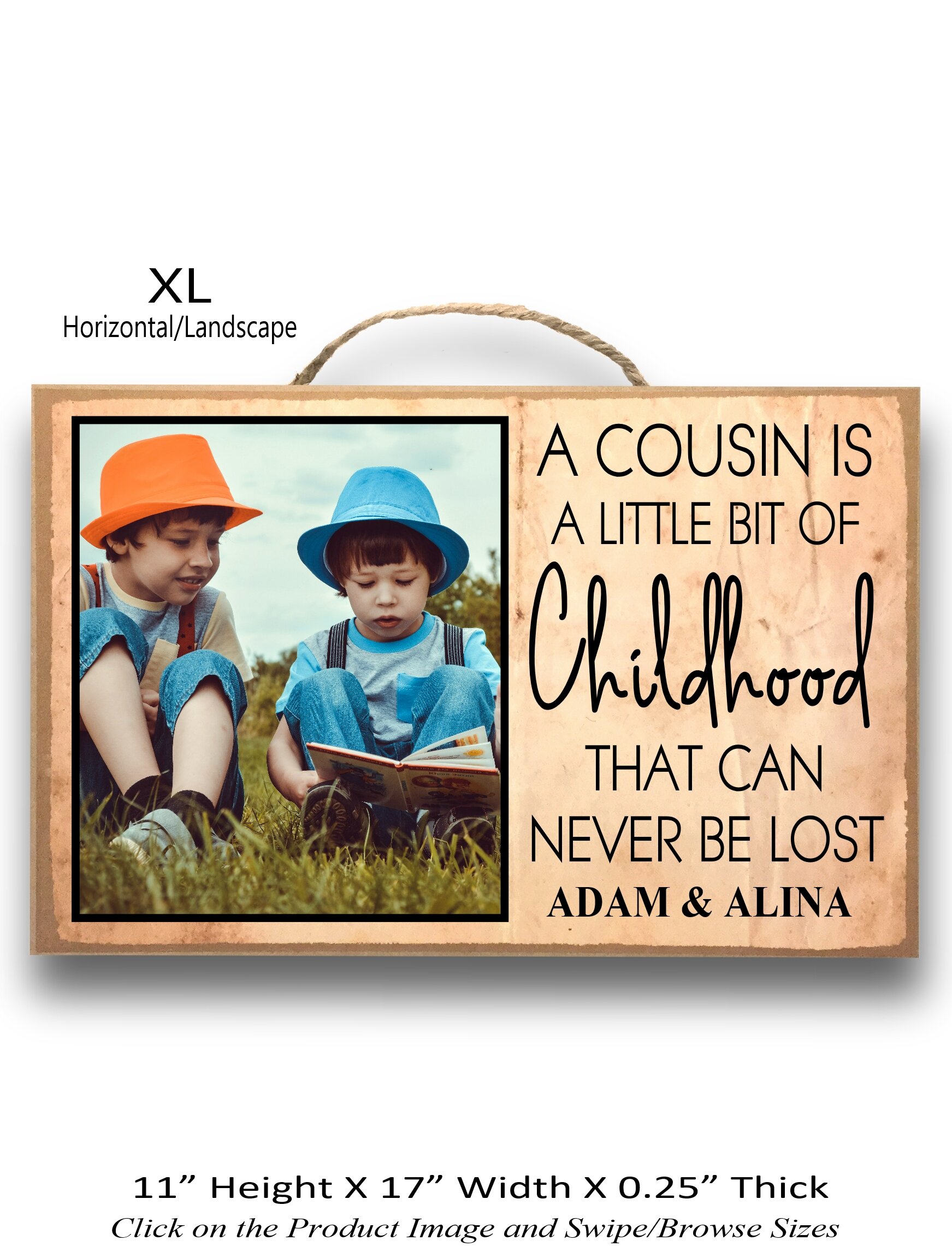 3.Acousin is alitilebit of childhood ... horizontal XL.jpg