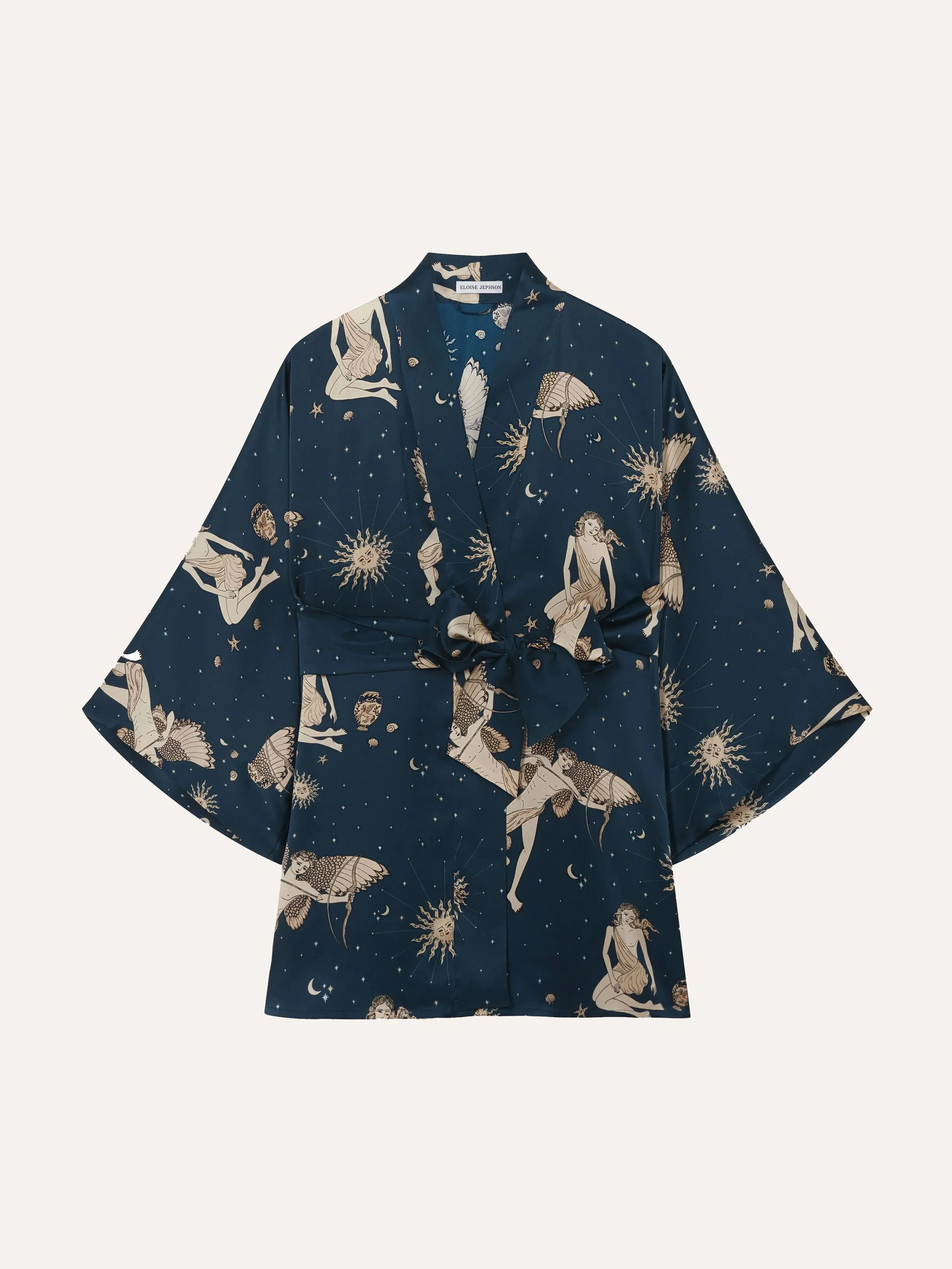 Selene Eros Silk Satin Kimono
