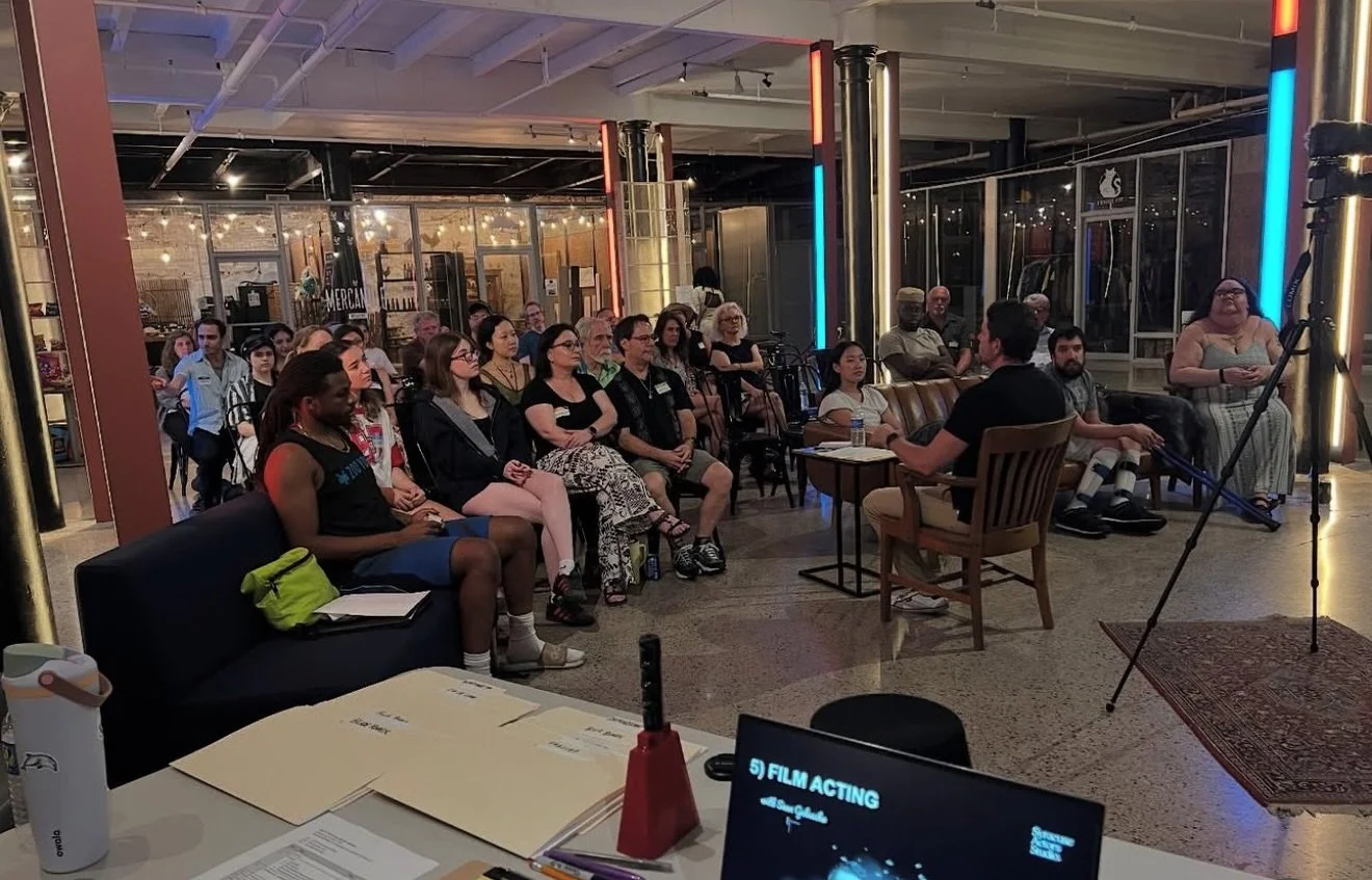 Lucky to host space where creativity can occur.  @syracuseactorsstudio  film 🎞️ acting 🎭 with @seanwolfgaluszka ✨ 

Syracuse Acting Studio meets monthly and gathers actors of all experience together to learn from each other and practice acting.