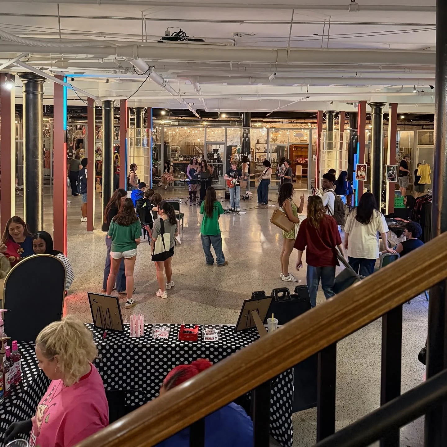 Crafted Underground X picture day band 🎸 
Pop-up vendors and plenty of in house shops!
