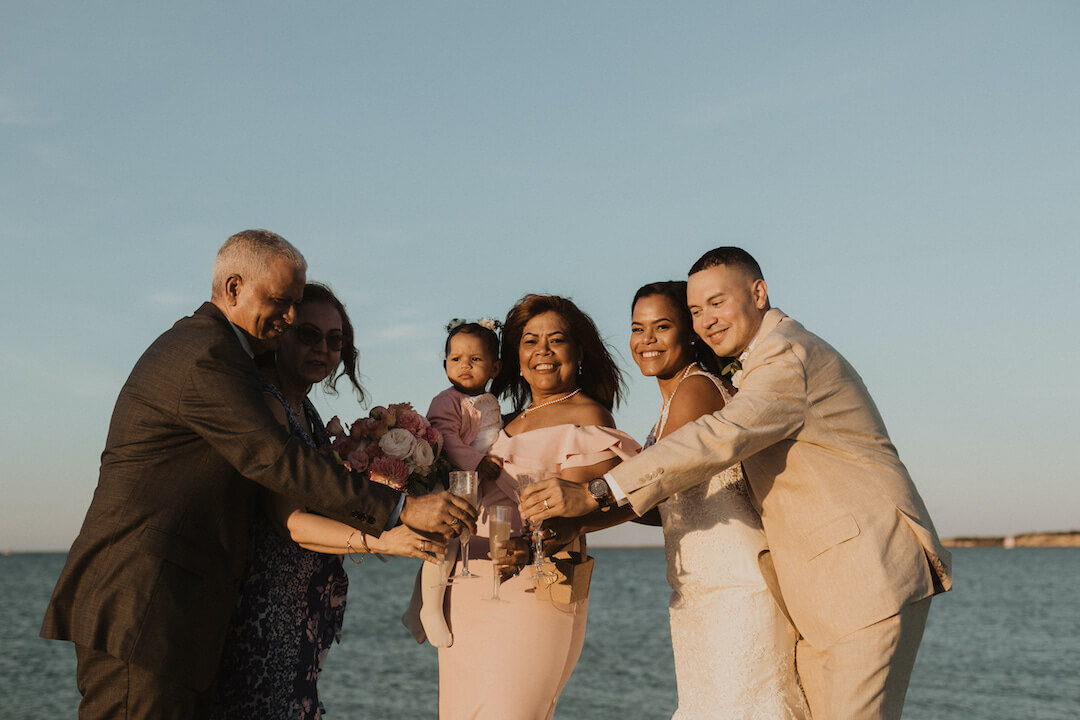 Family on beach after eloping.jpg