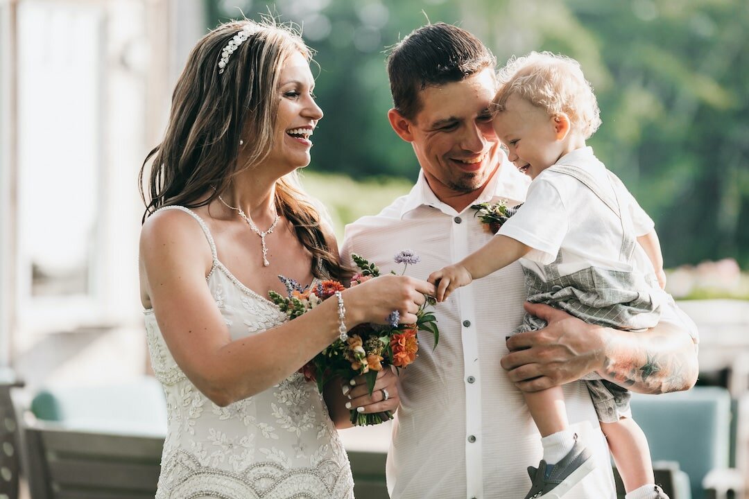 Family pictures with mom, dad and baby after elopement ceremony.jpg