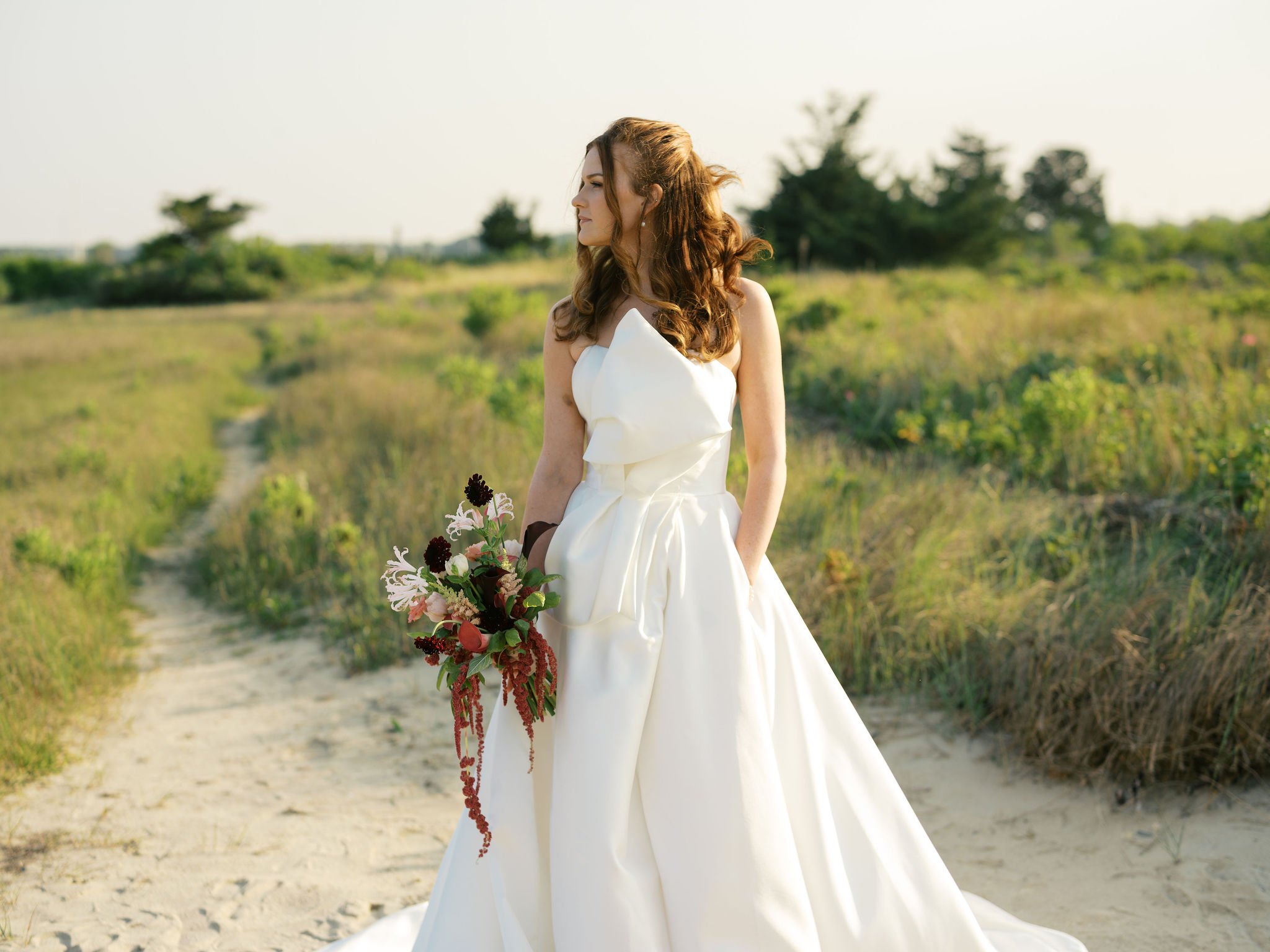 2.Bride Portrait at Edgartown Lighthouse Beach Elopement.jpg