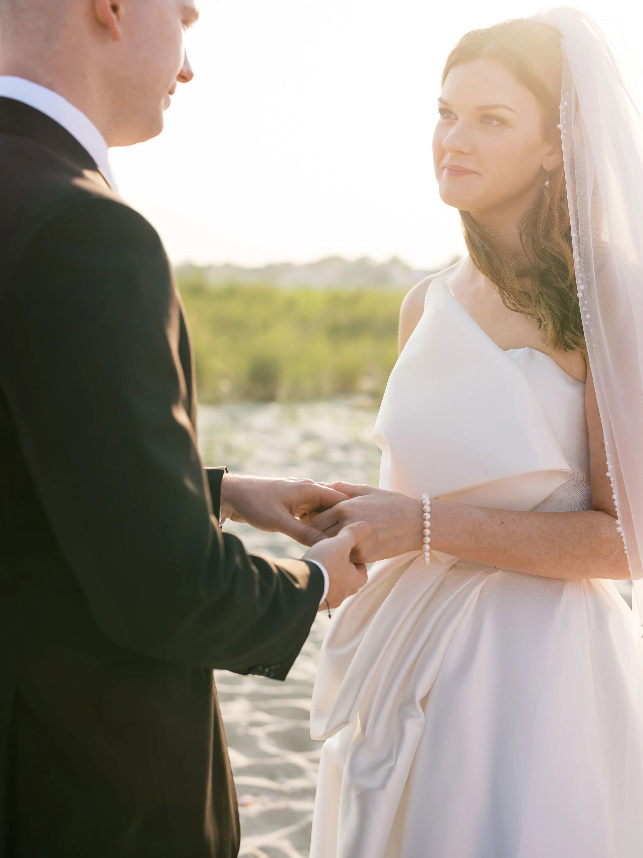 6.Romantic Wedding Vows Exchange at Edgartown Beach.jpg