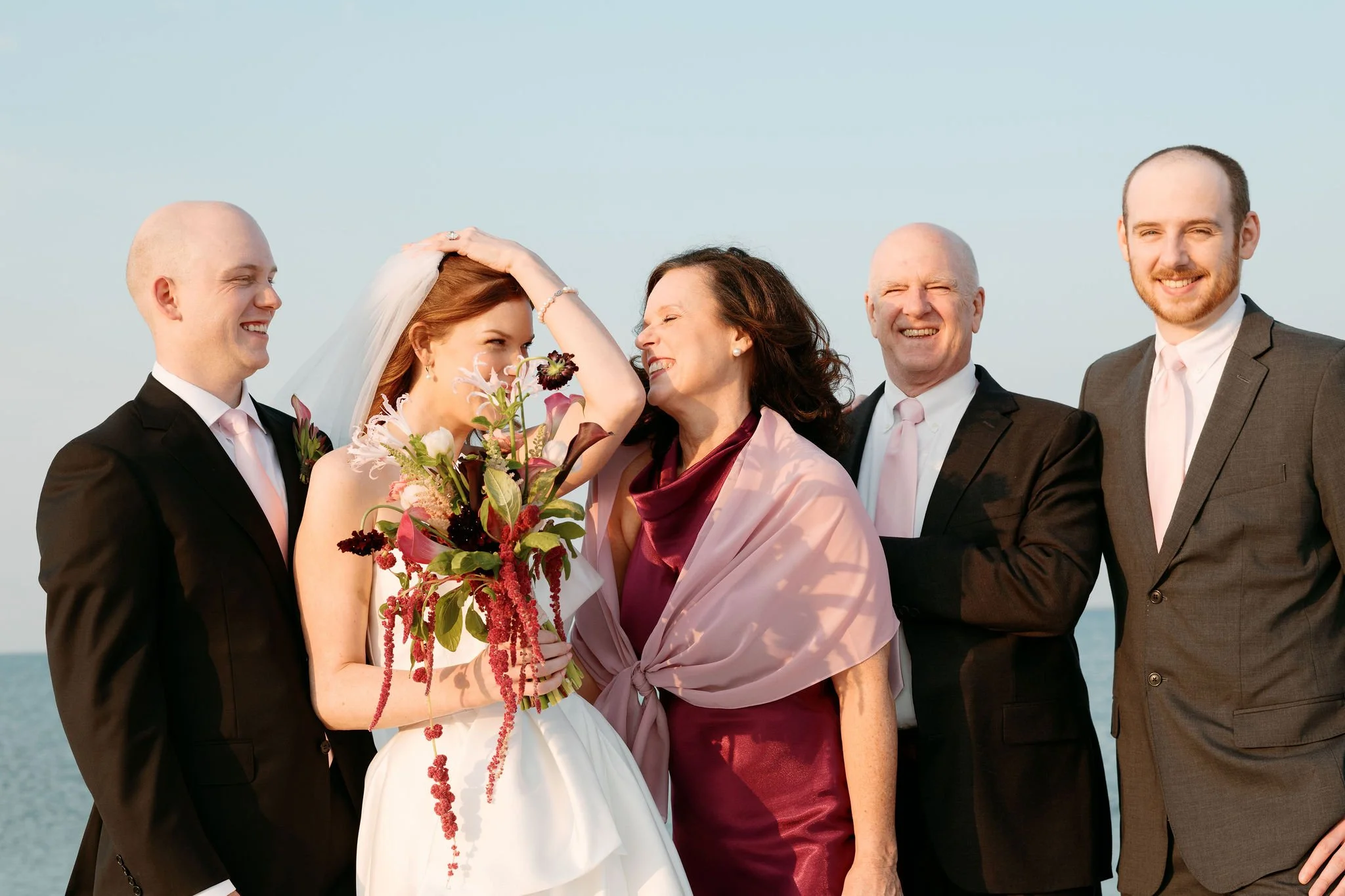 9.Family Portrait at Martha’s Vineyard Beach Elopement.jpg