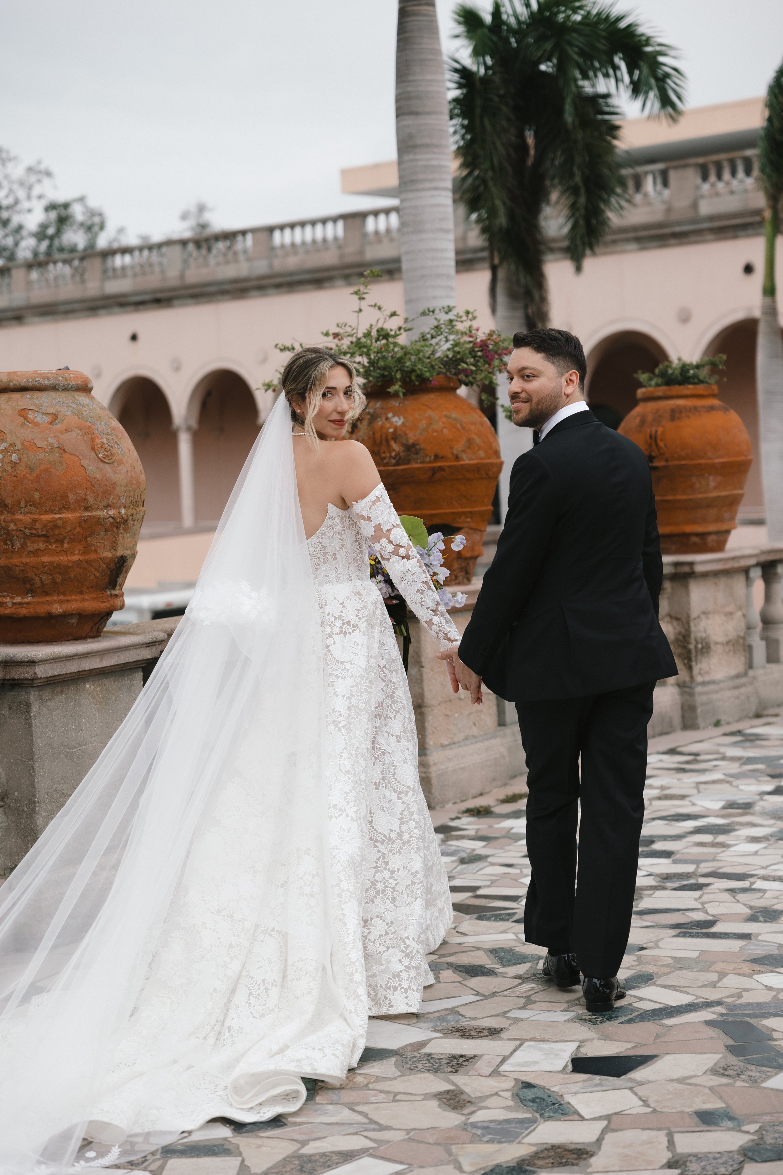 Sisilia + Dan | Enchanting Evening At The Ringling Museum in Sarasota, Florida