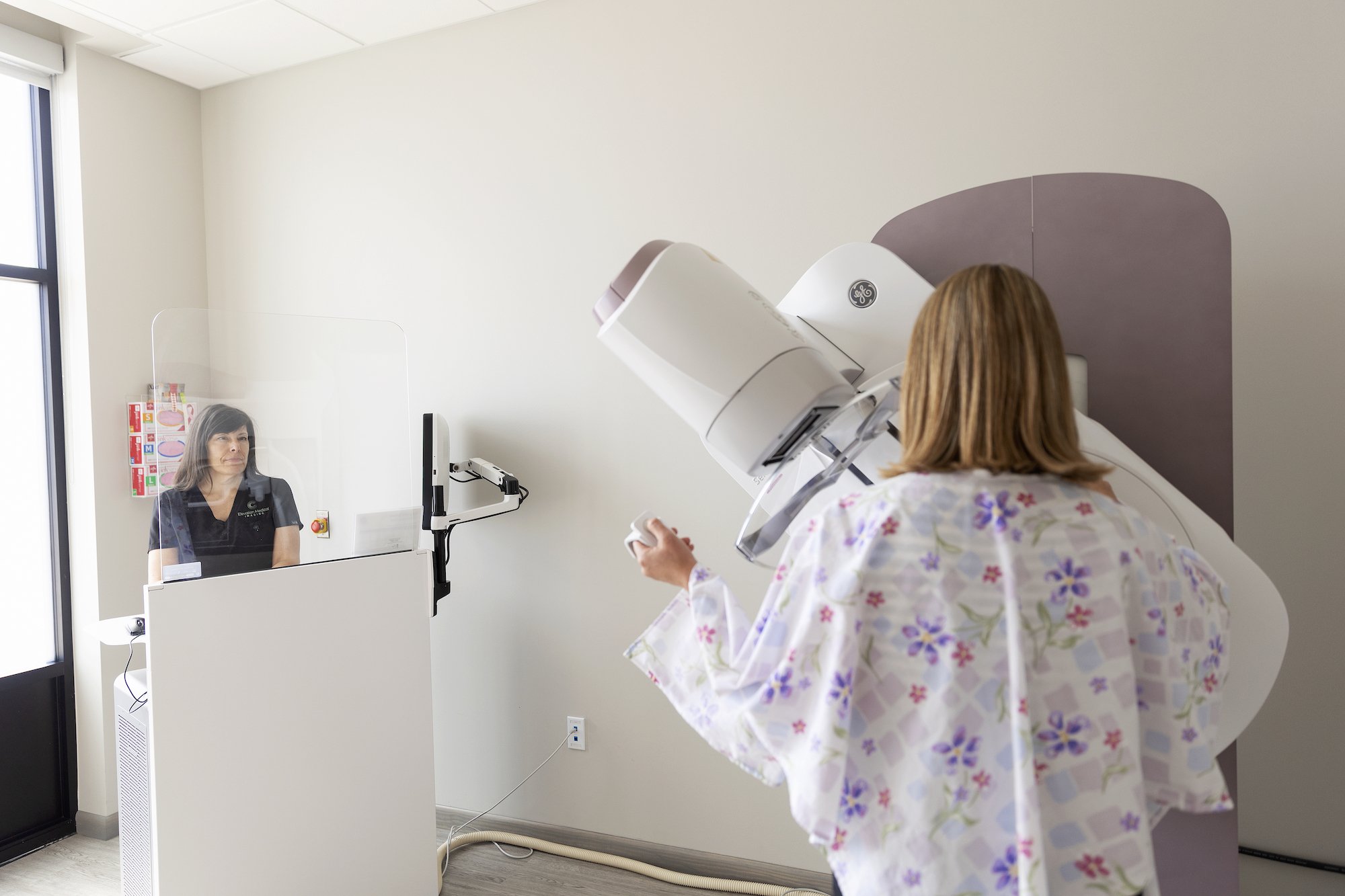 Tina and patient, mammogram.jpg